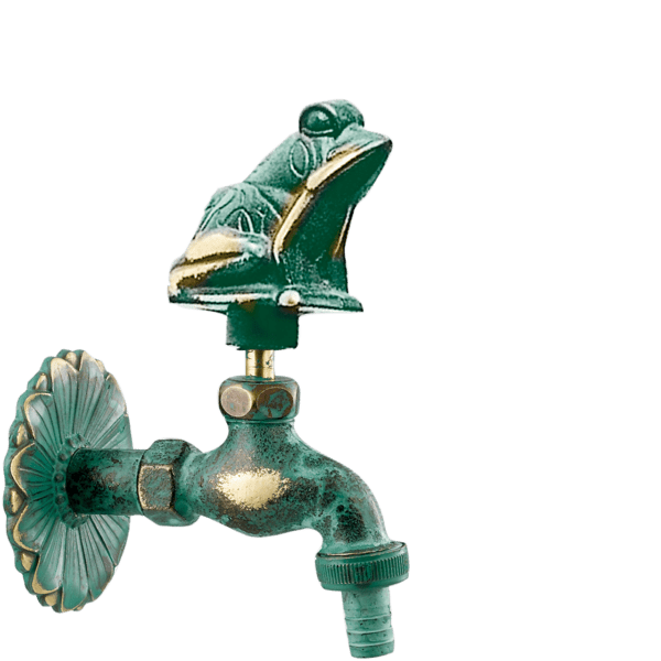 Gartenventil 1/2" als Frosch mit Abgang für Schläuche