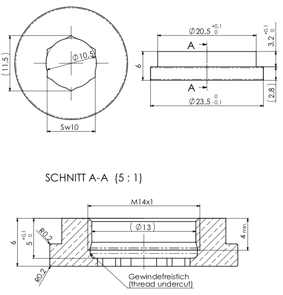 Schraube zu A1-2186_2 M10x1 IG