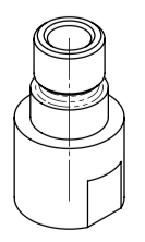 Adapter M10x1 auf M10x1 MS roh