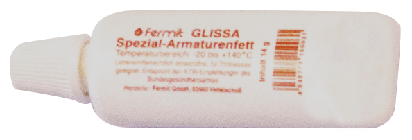 Fett Tube 14 gr. für Armaturen für Trinkwasser - hitzebeständig 140°
