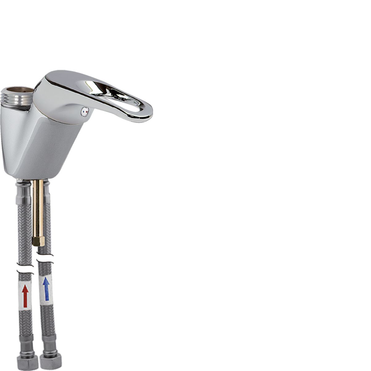 topSet Einlochbatterie für Brauseschlauch 1"