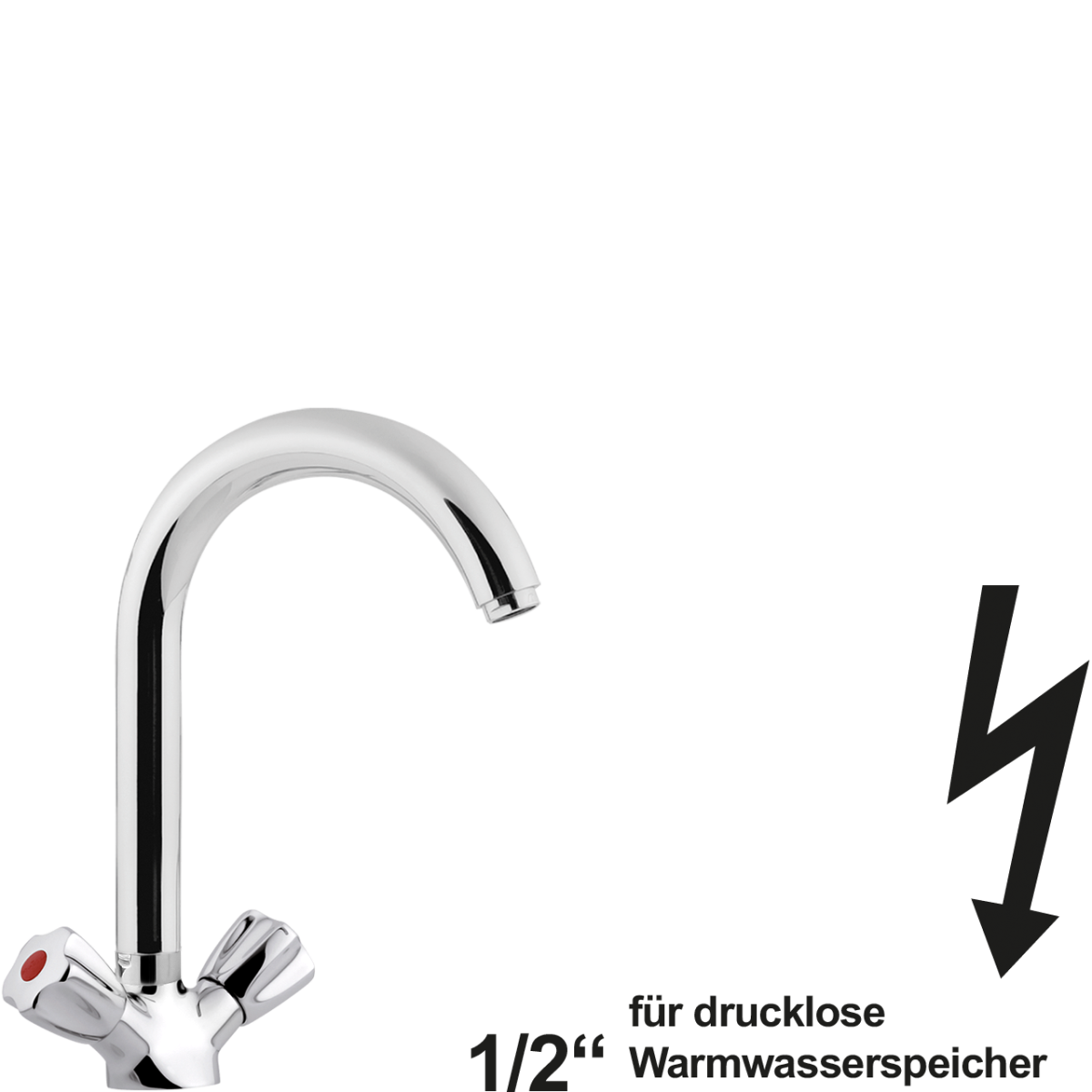 neon Spültischbatterie 1/2" ND