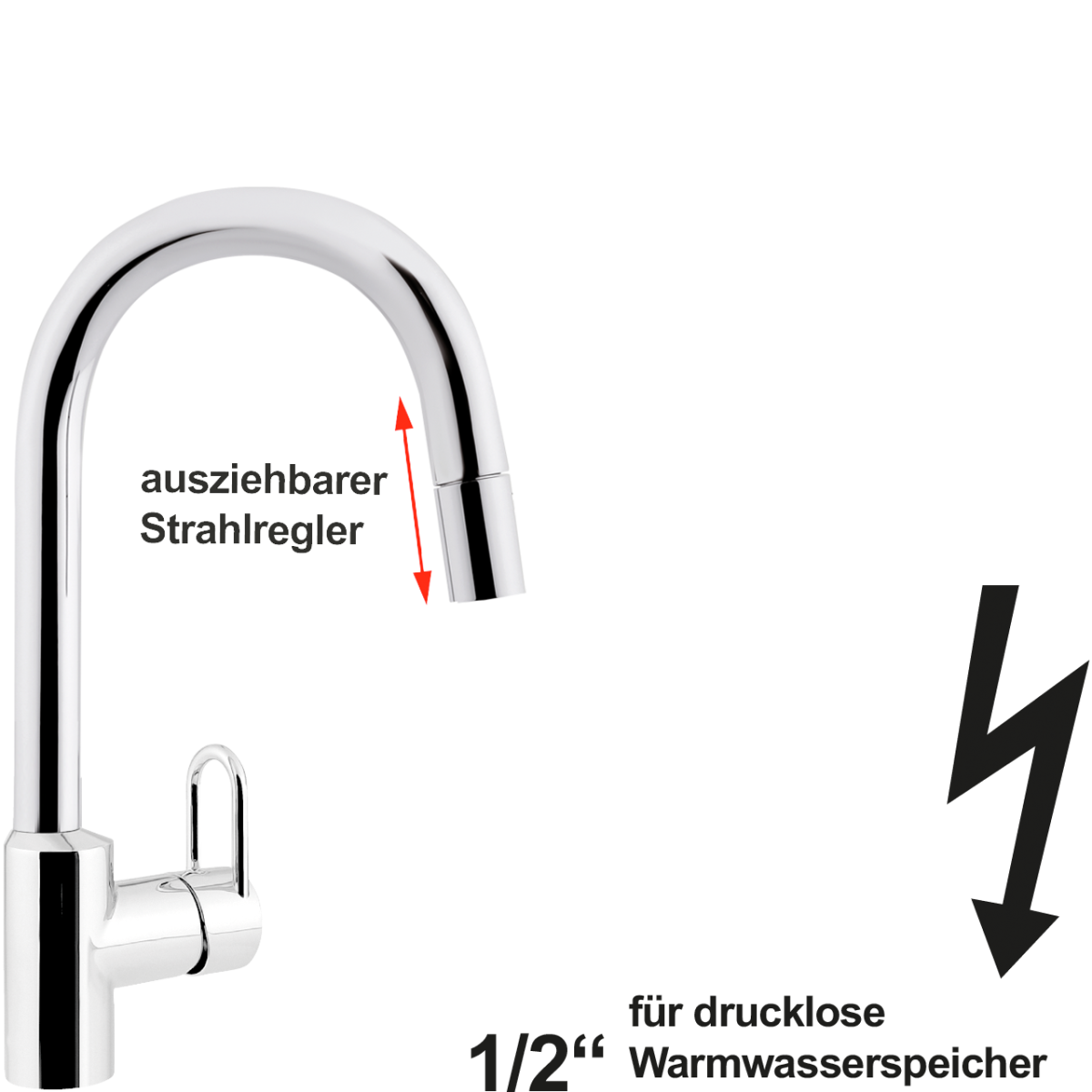 noah Spültischbatterie 1/2" ND