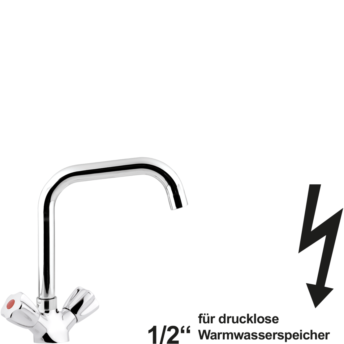 neon Spültischbatterie 1/2" ND