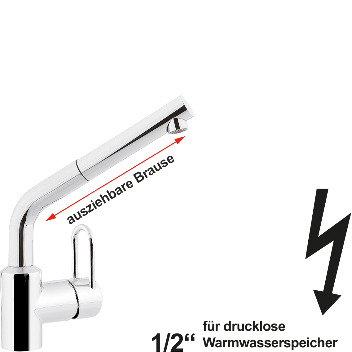 noah Spültischbatterie 1/2" ND