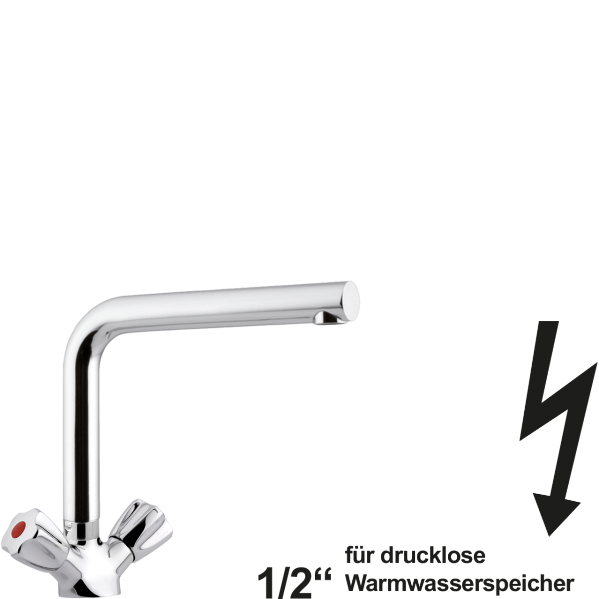 neon Spültischbatterie 1/2" ND