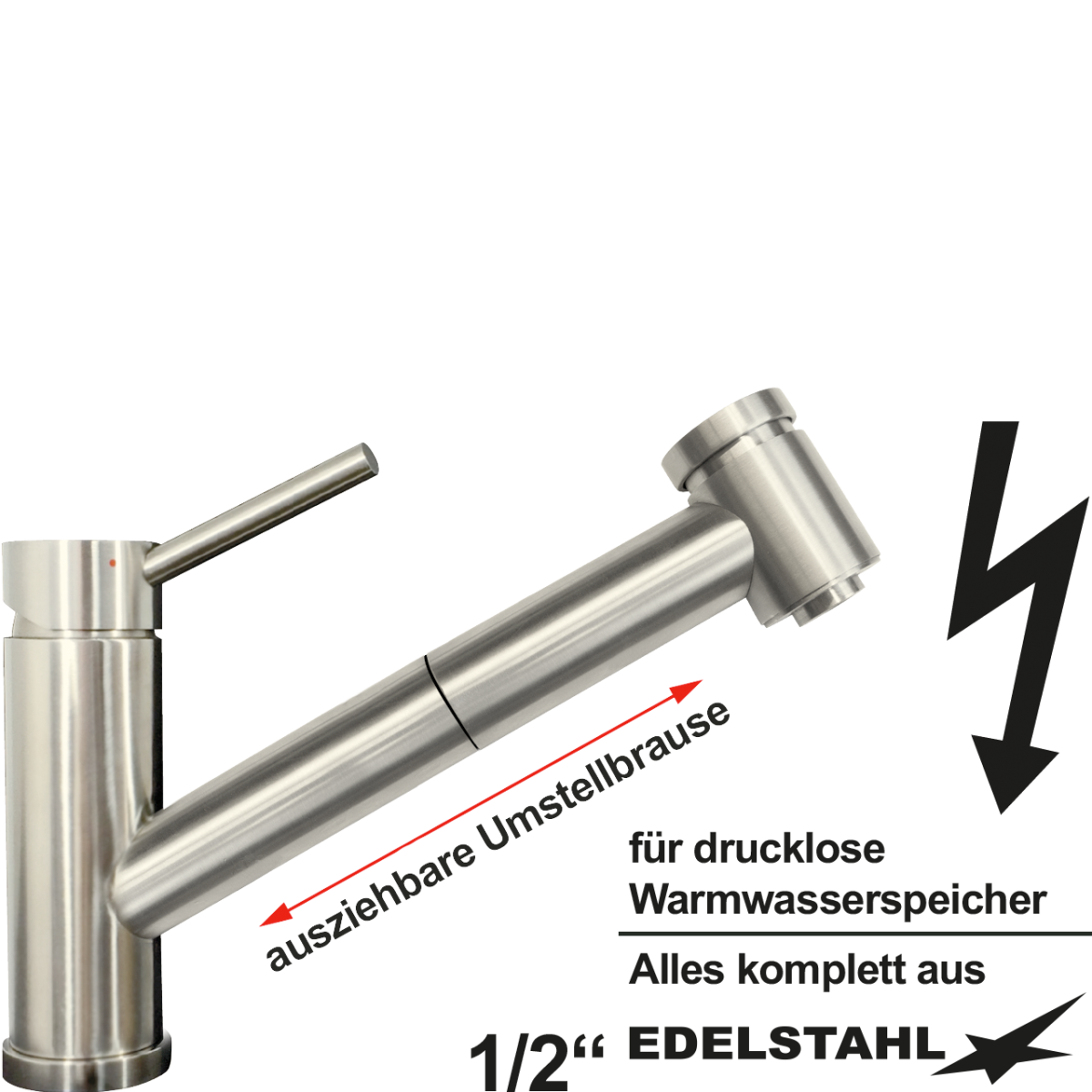 elix Spültischbatterie 1/2" ND