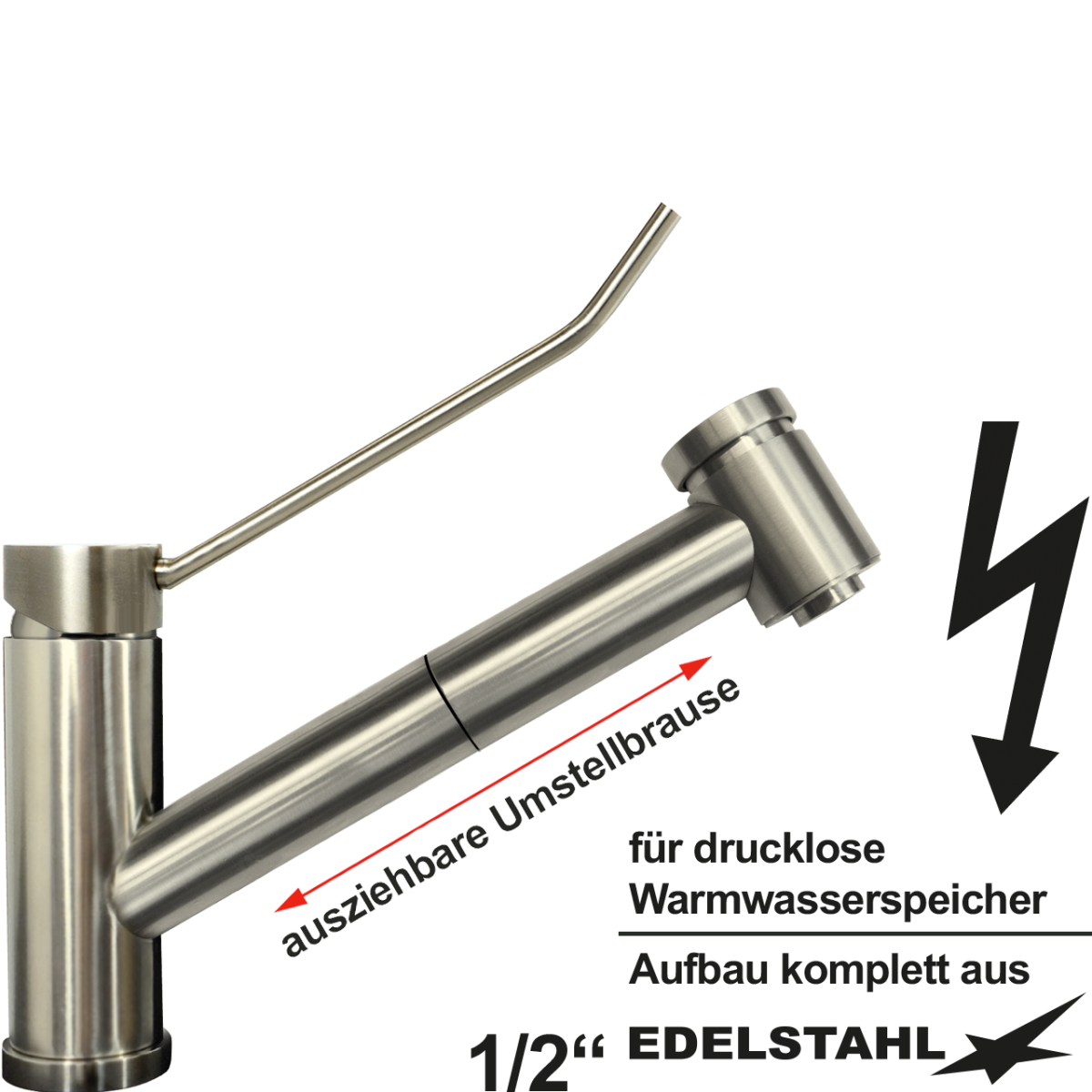 exis Spültischbatterie 1/2" ND