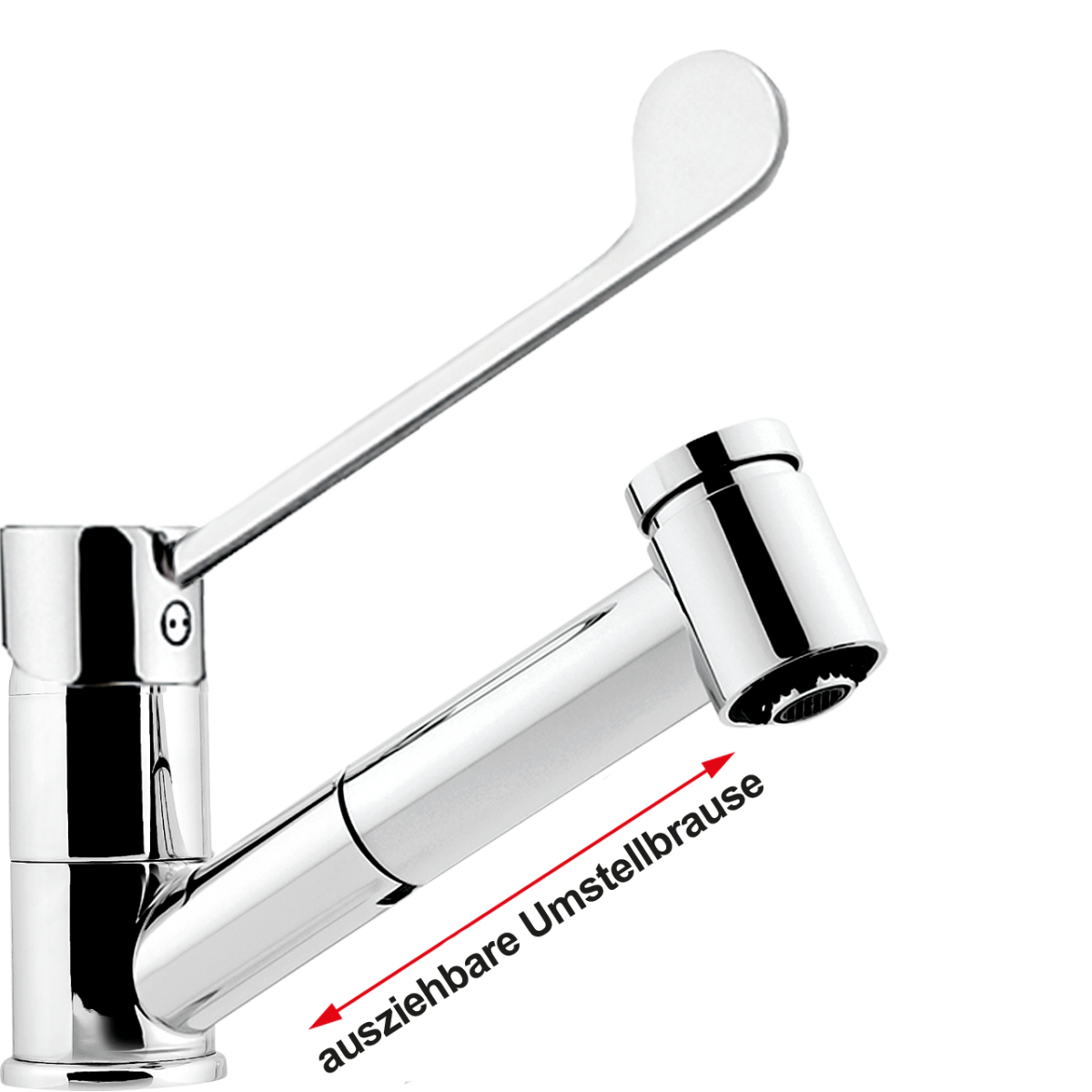 maxi Spültischbatterie 1/2" Hebel schwarz