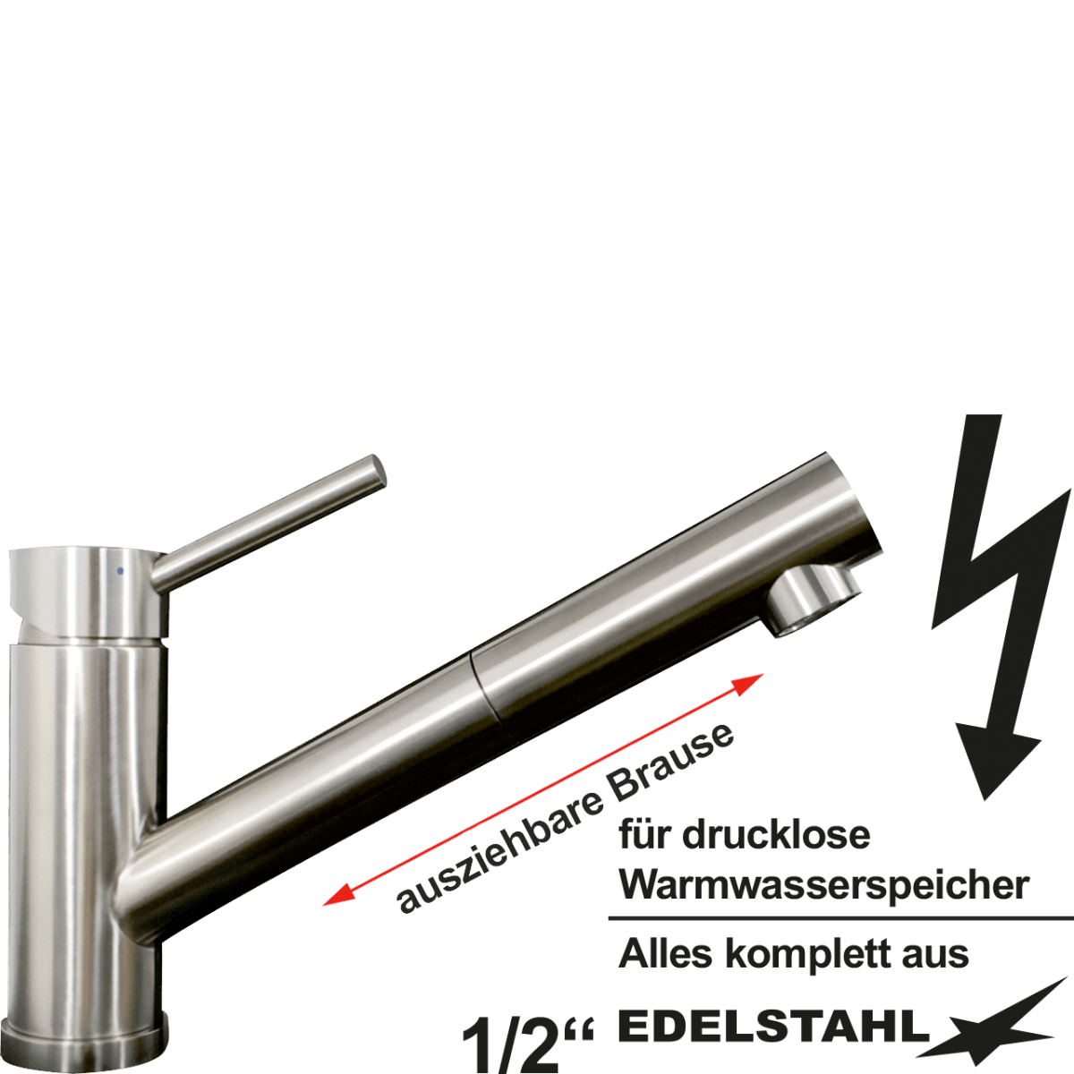 elix Spültischbatterie 1/2" ND
