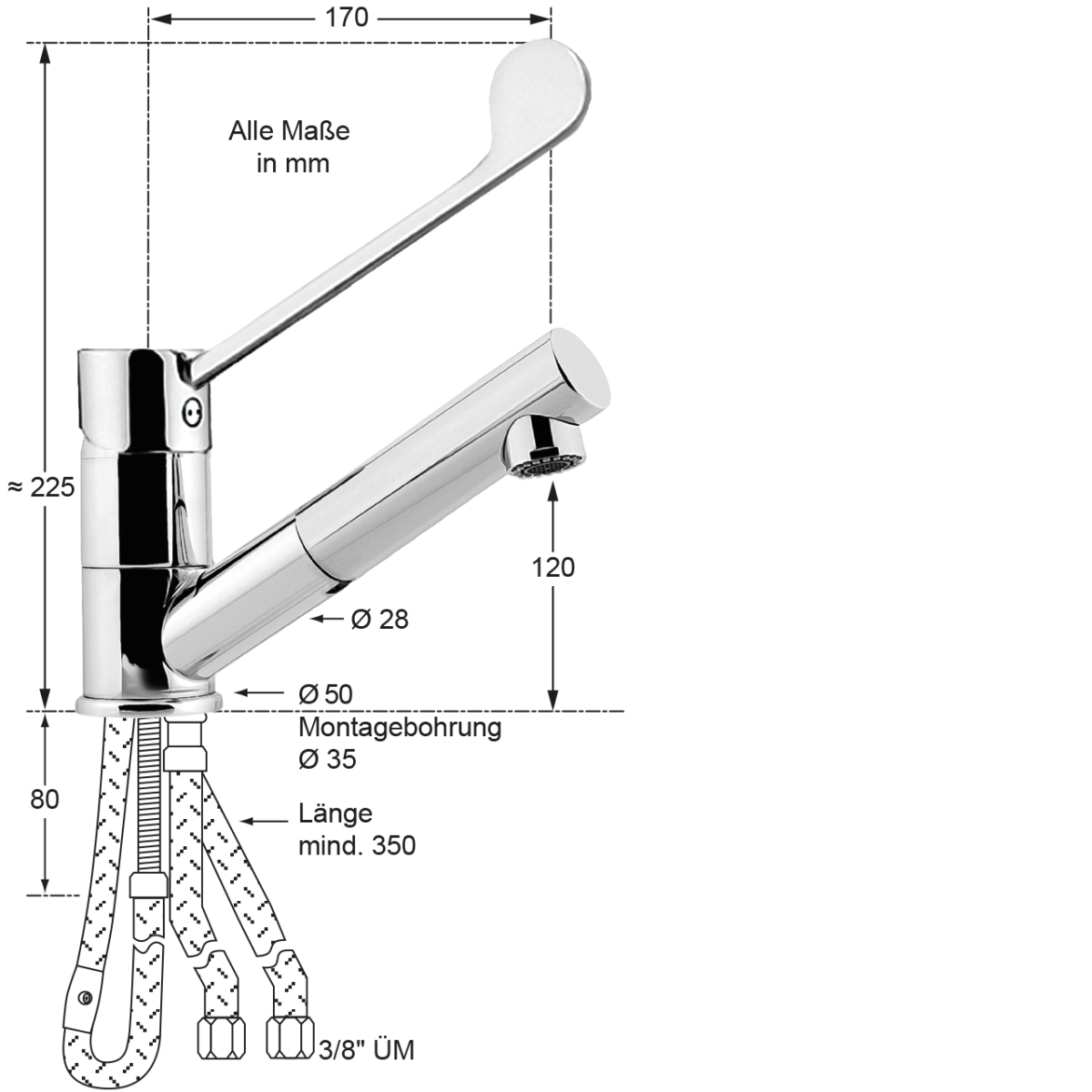 alis Spültischbatterie 1/2" – Bild 2