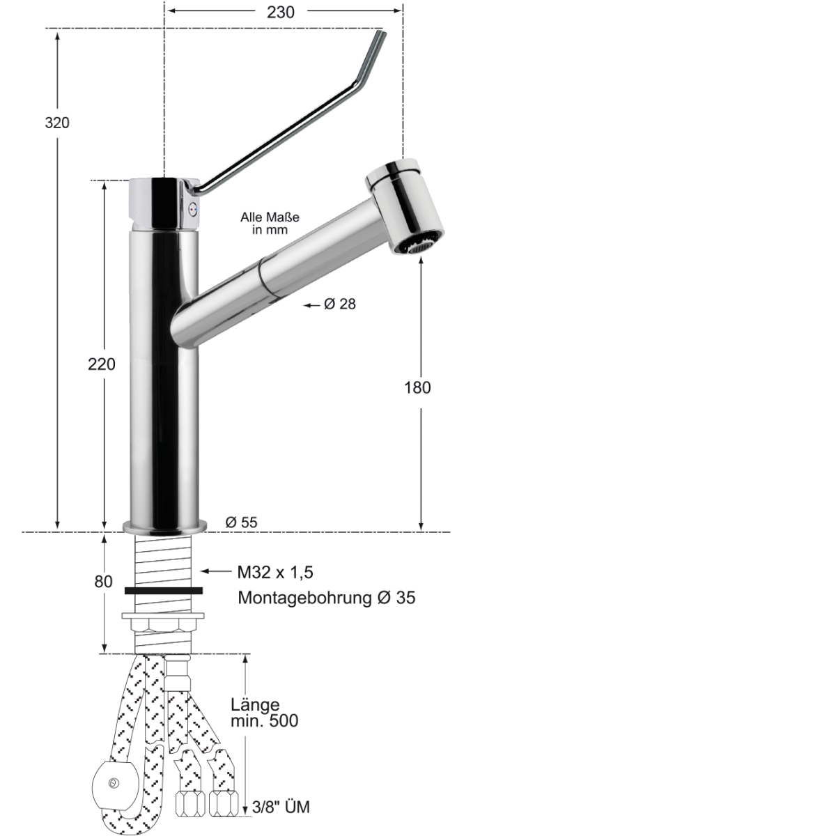 alex Spültischbatterie 1/2" – Bild 2