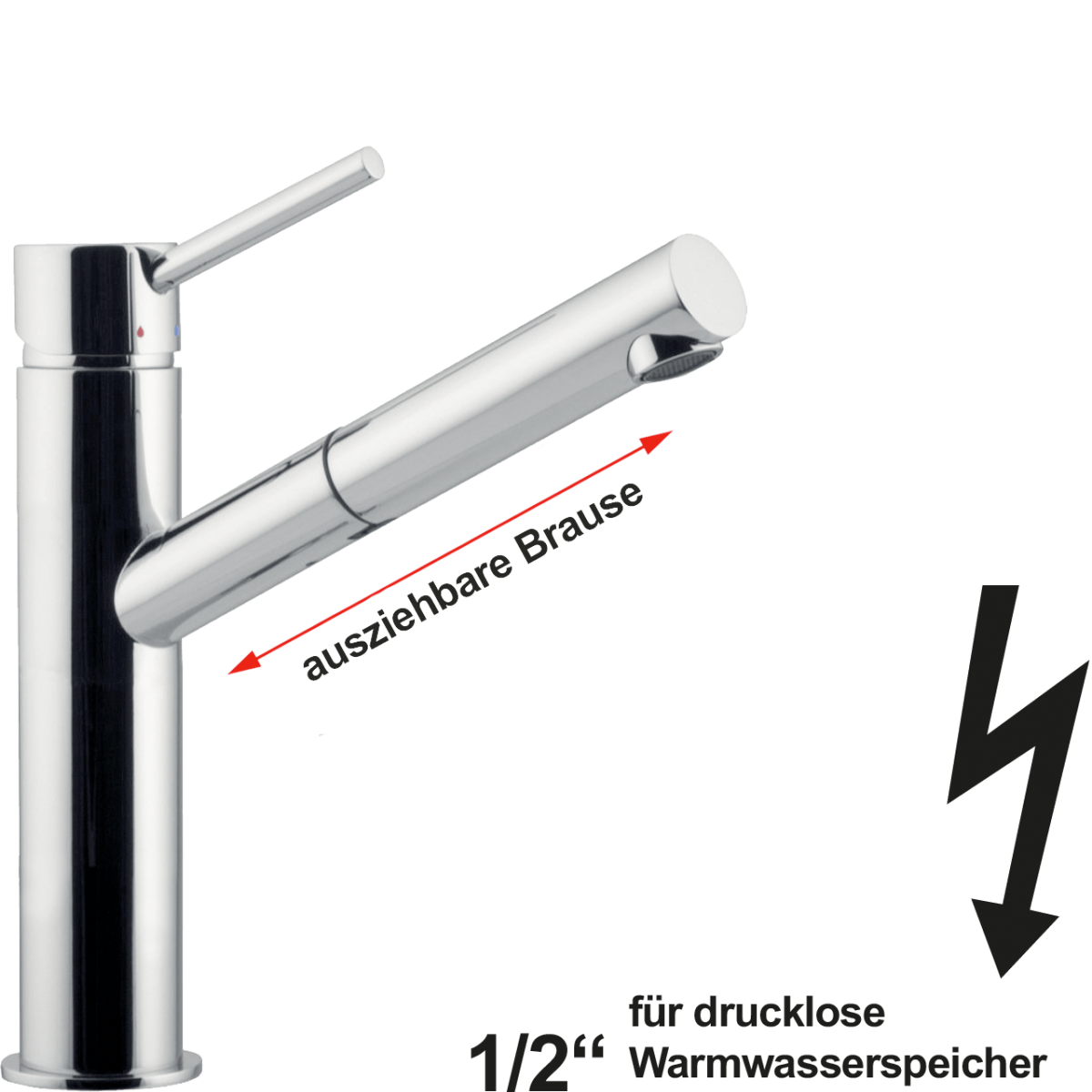 alix Spültischbatterie 1/2" ND