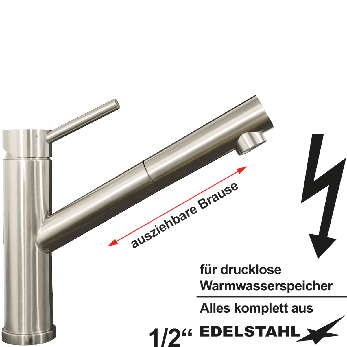elix Spültischbatterie 1/2" ND