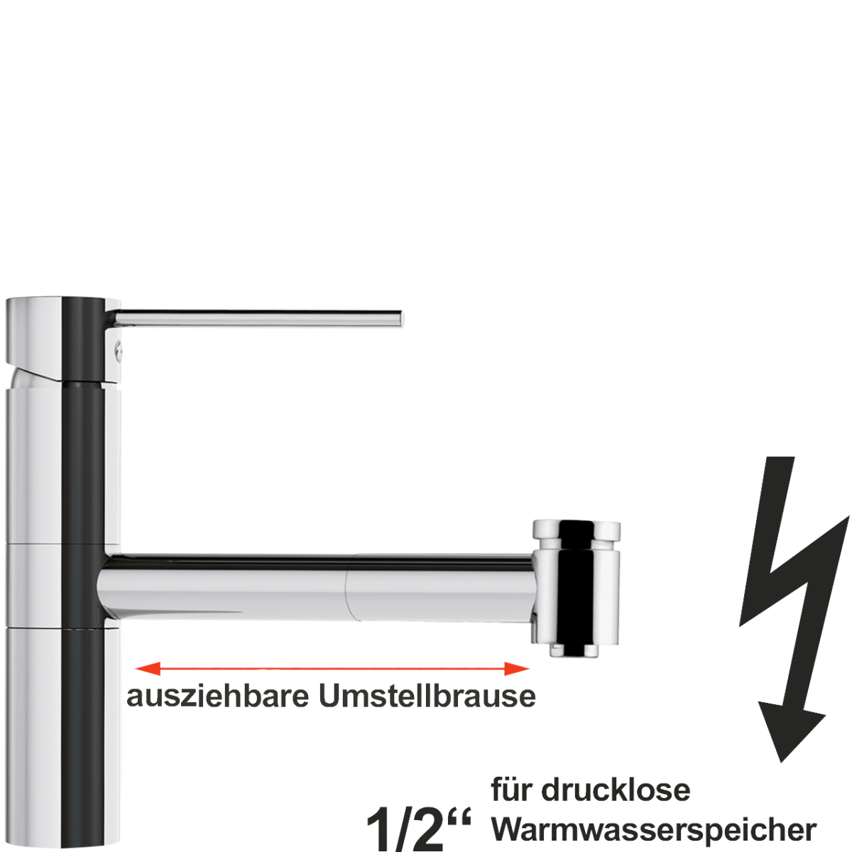 maxi Spültischbatterie 1/2" ND
