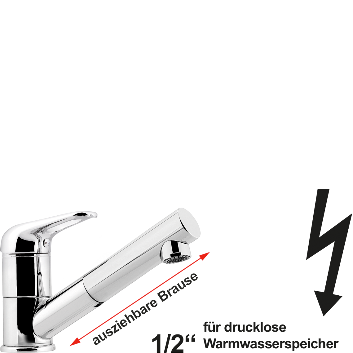 alix Spültischbatterie 1/2" ND