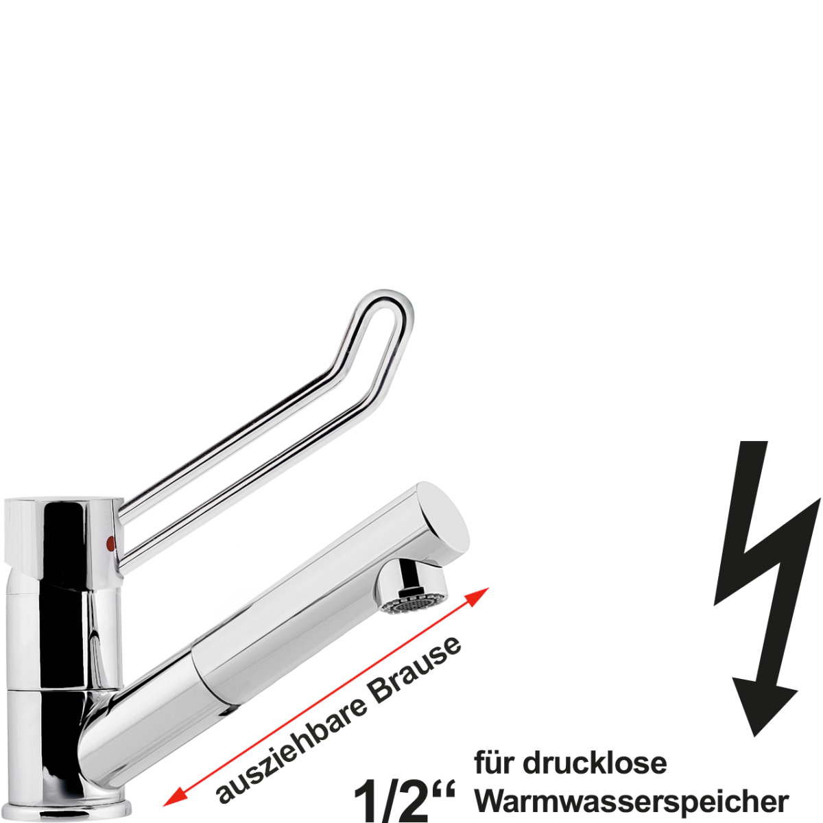 alix Spültischbatterie 1/2" ND