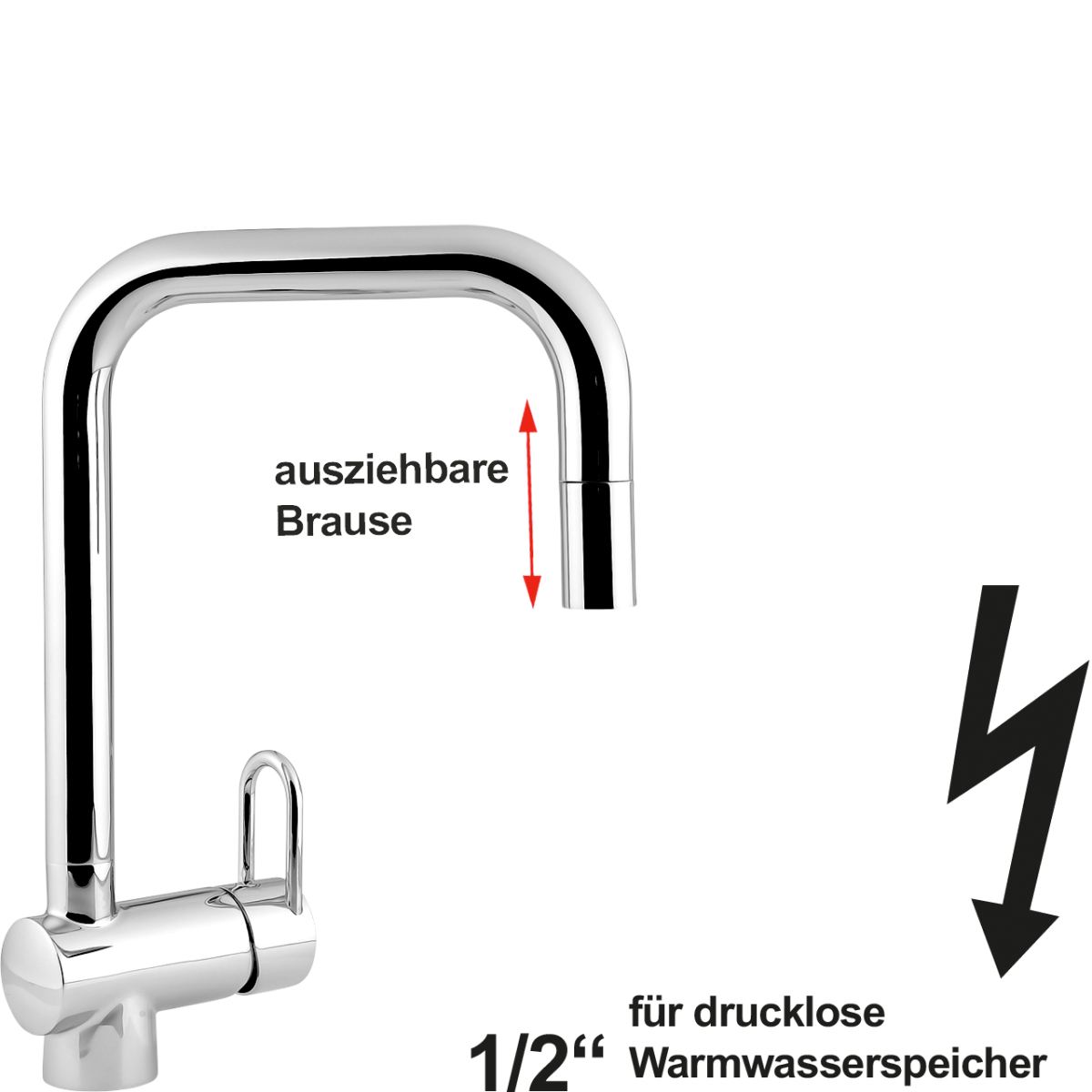 vita Spültischbatterie 1/2" ND