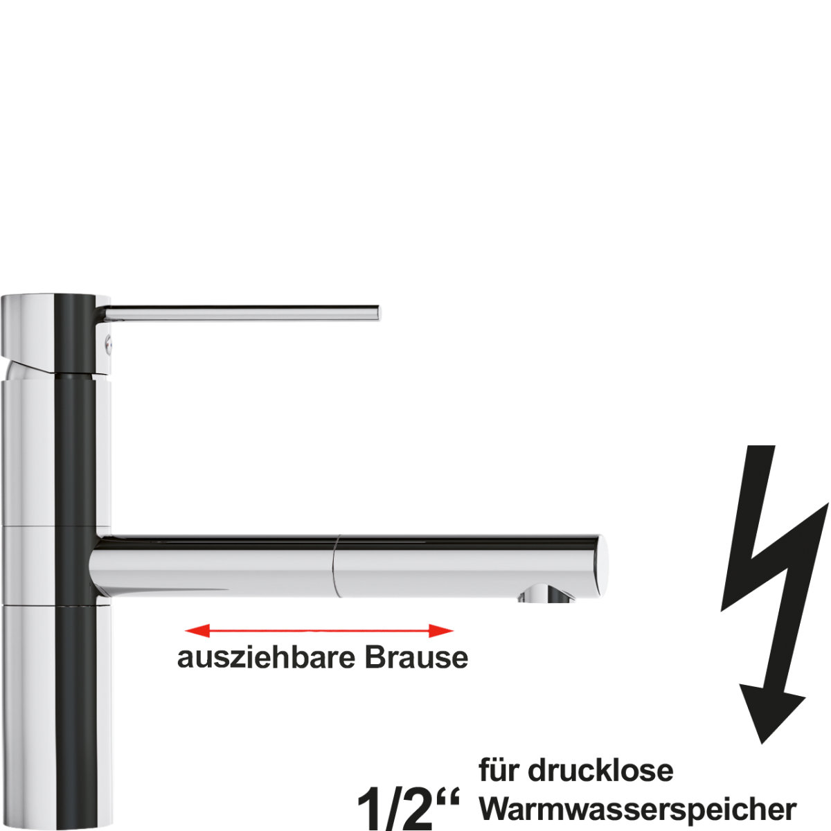 xara Spültischbatterie 1/2" ND