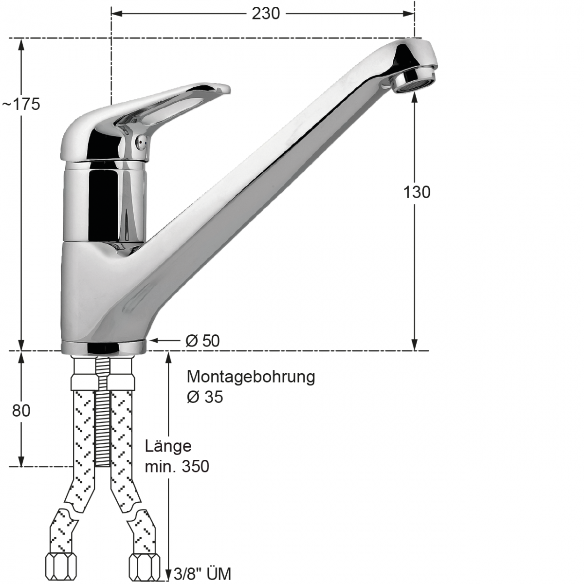 lena Spültischbatterie 1/2" Staffelpreise – Bild 2