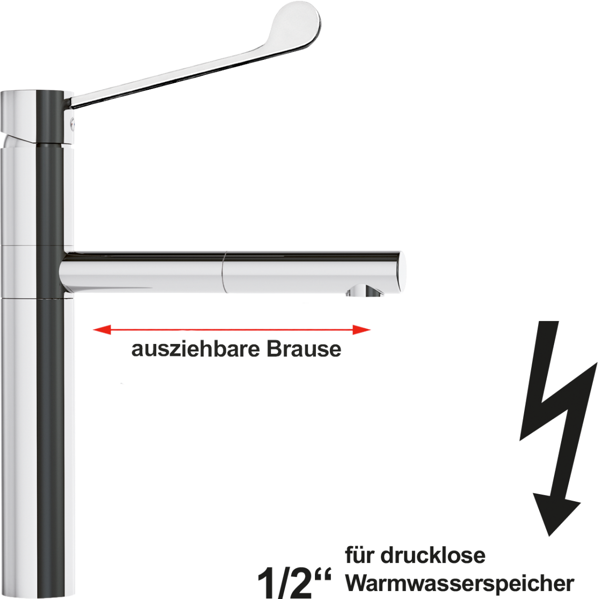 xara Spültischbatterie 1/2" ND