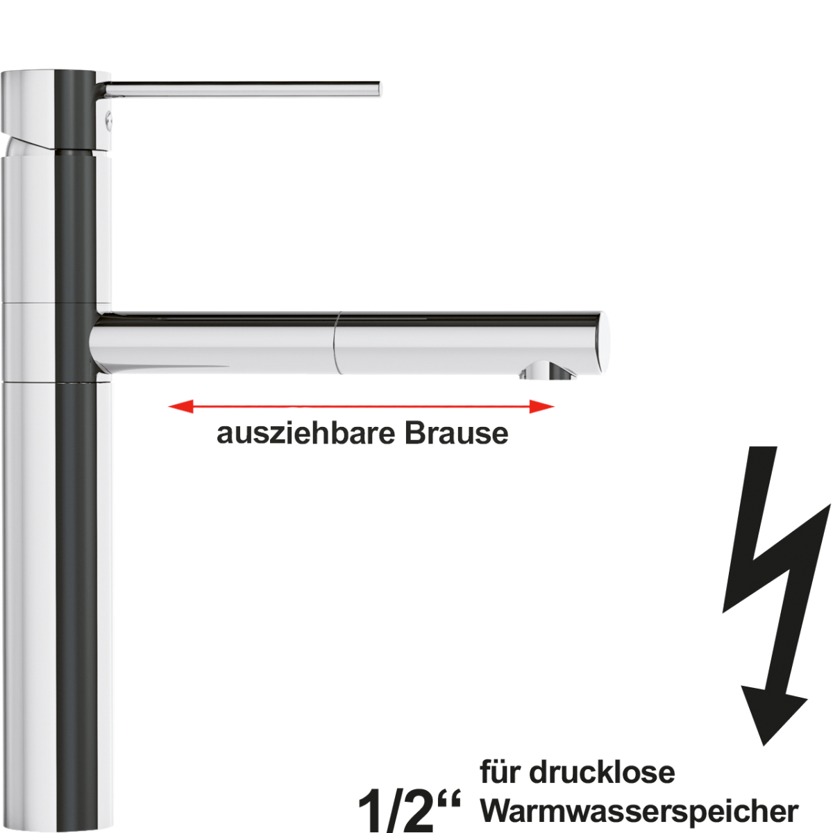 xara Spültischbatterie 1/2" ND