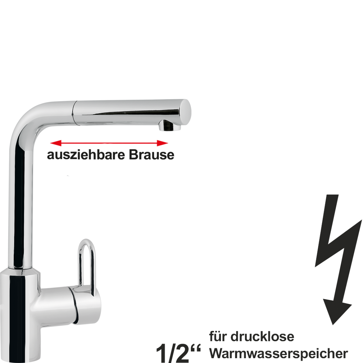 noah Spültischbatterie 1/2" ND