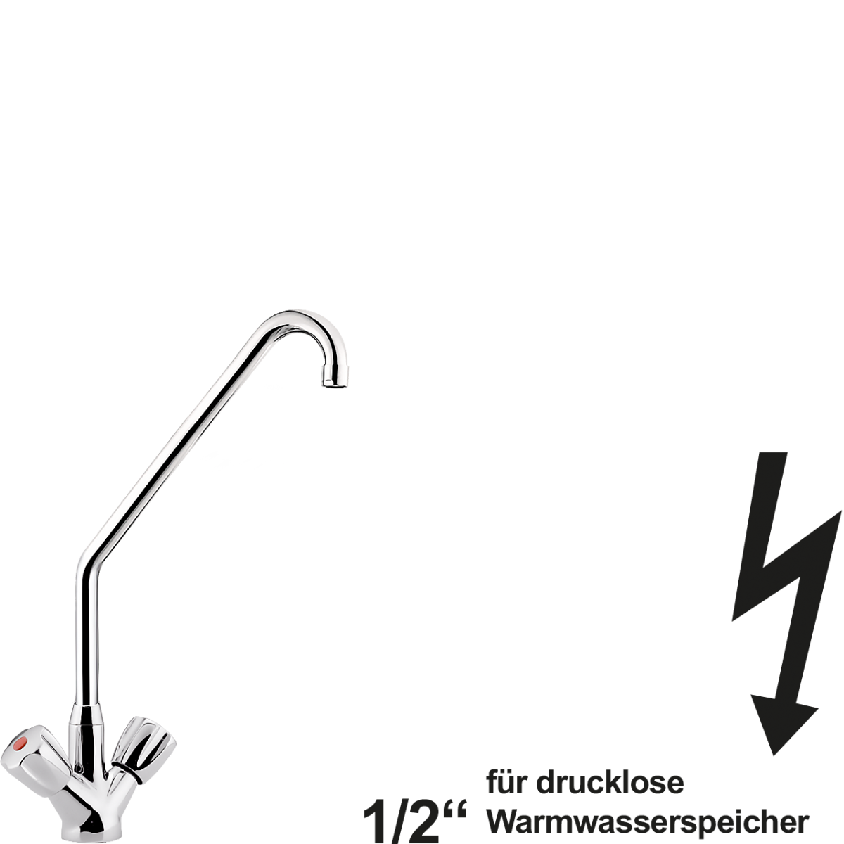 profi Einlochbatterie 1/2" ND