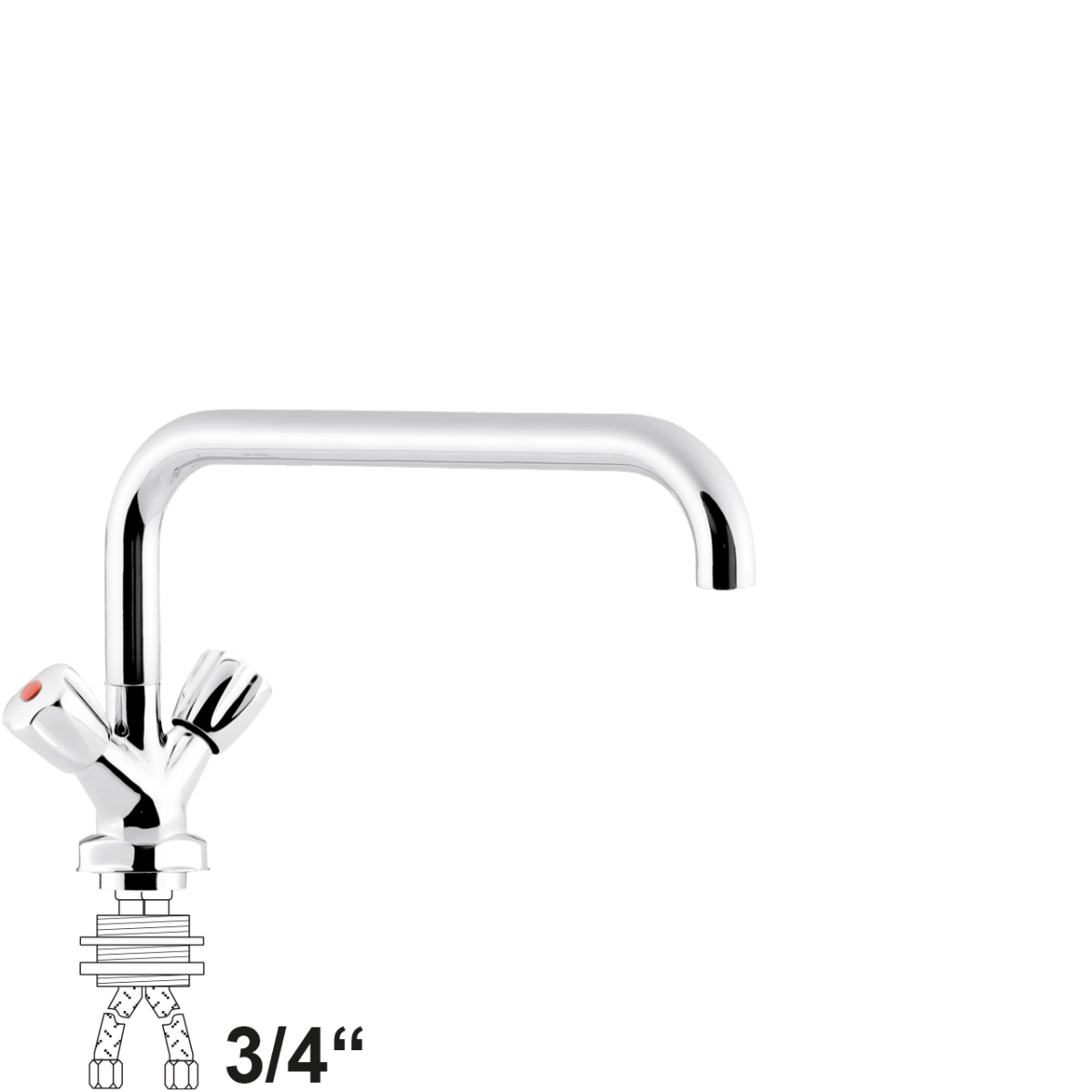 chief Einlochbatterie 3/4"