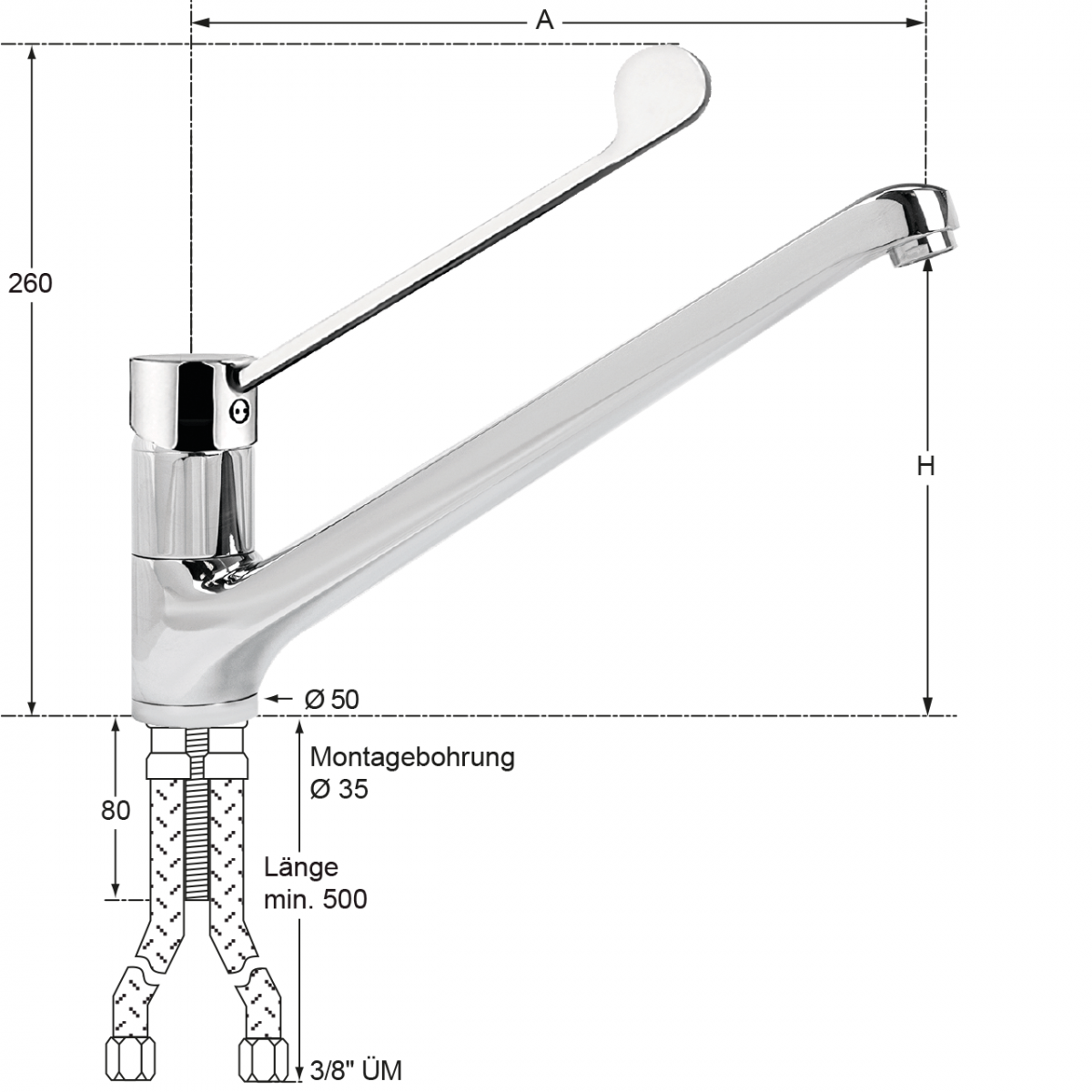 lena Spültischbatterie 1/2" Staffelpreise – Bild 2