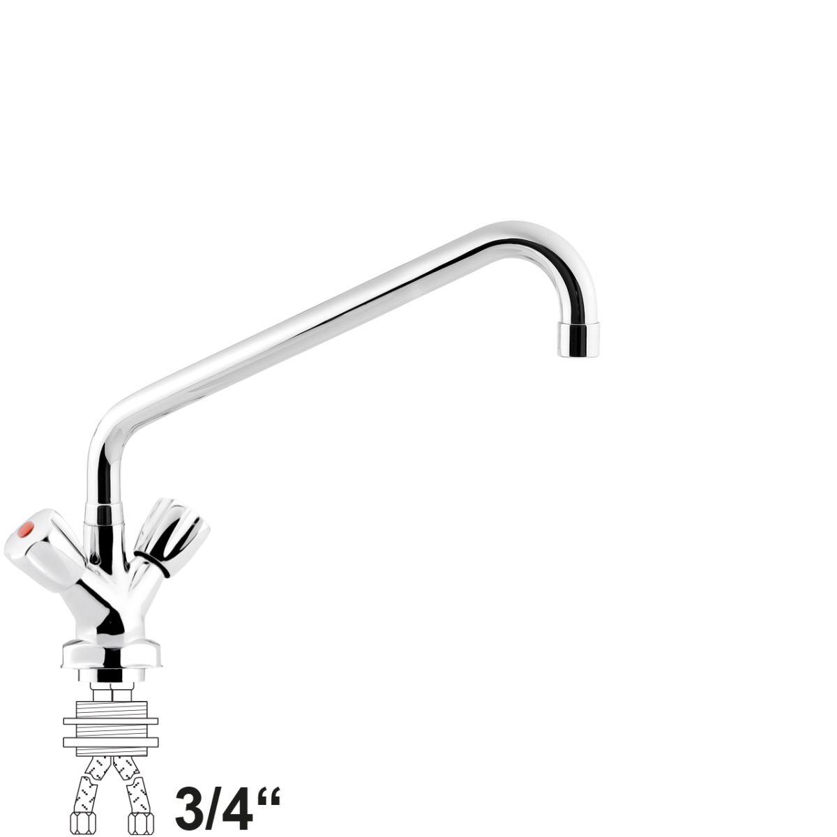 chief Einlochbatterie 3/4"