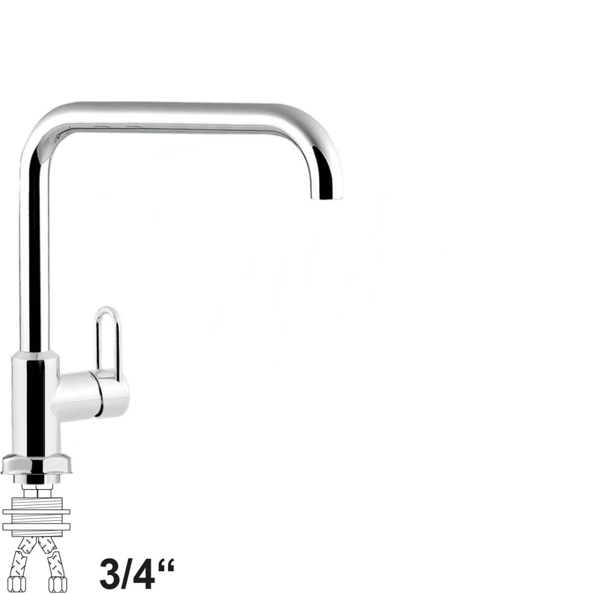 chief Einlochbatterie 3/4"