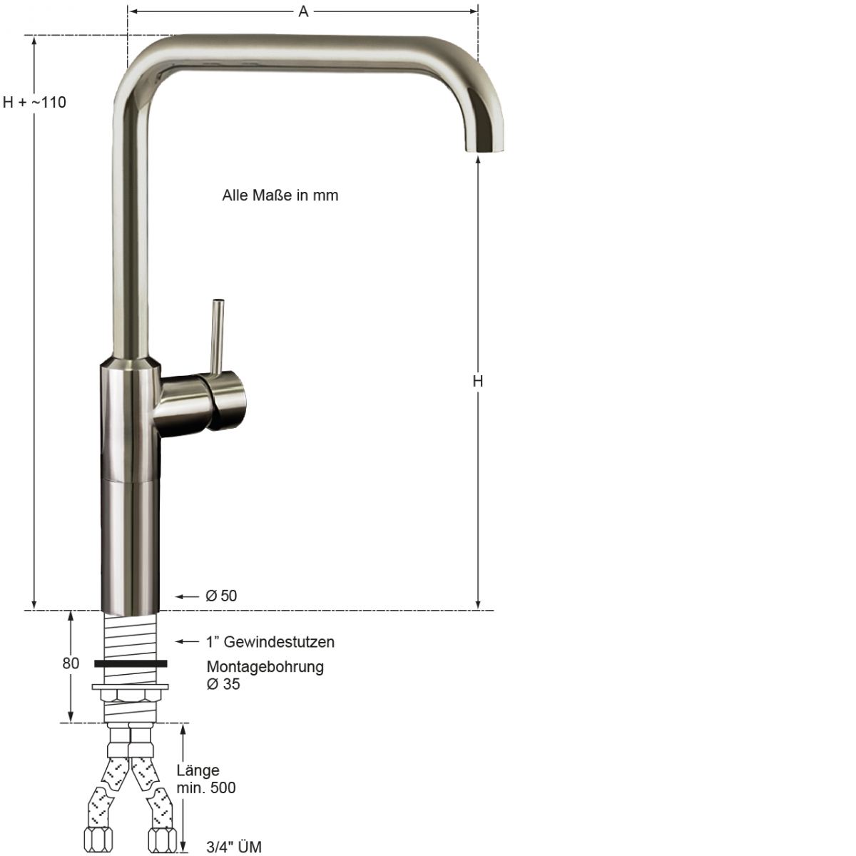 mastor Säulenbatterie 3/4" – Bild 2