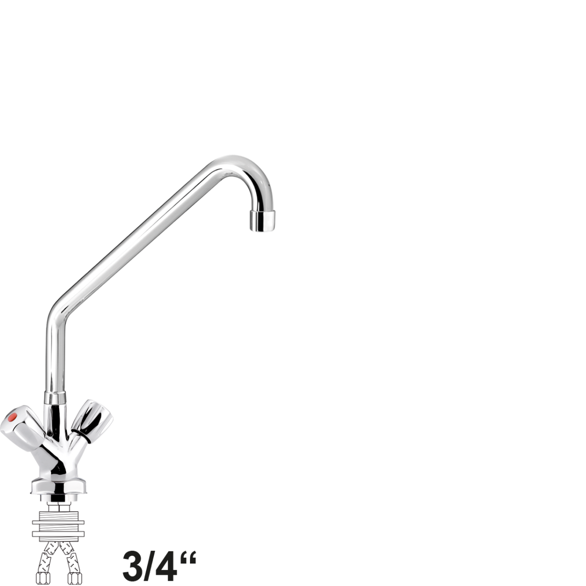 chief Einlochbatterie 3/4"