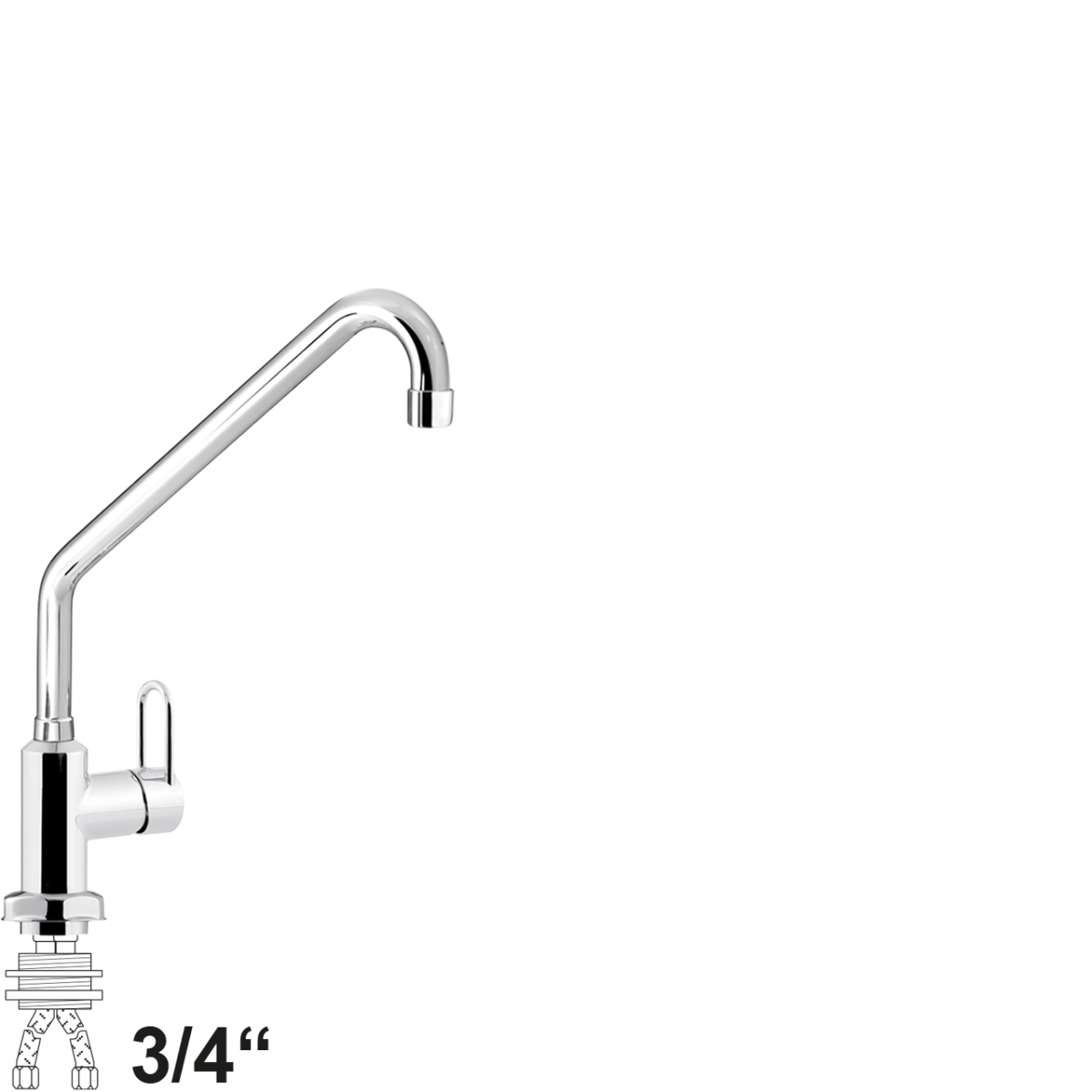 chief Einlochbatterie 3/4"