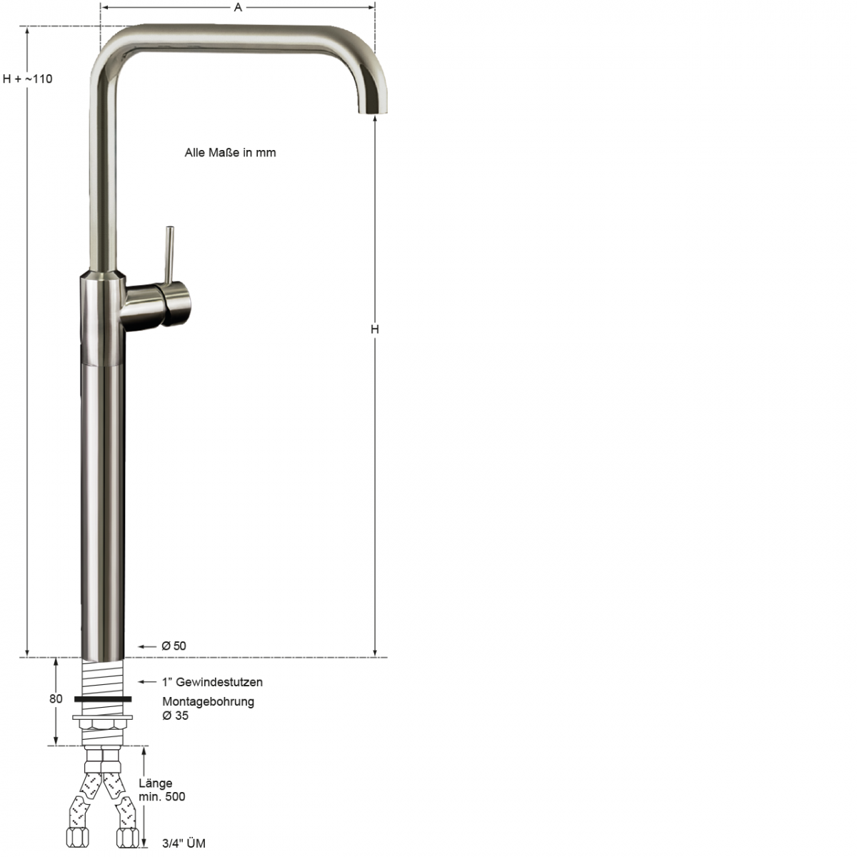 mastor Säulenbatterie 3/4" – Bild 2