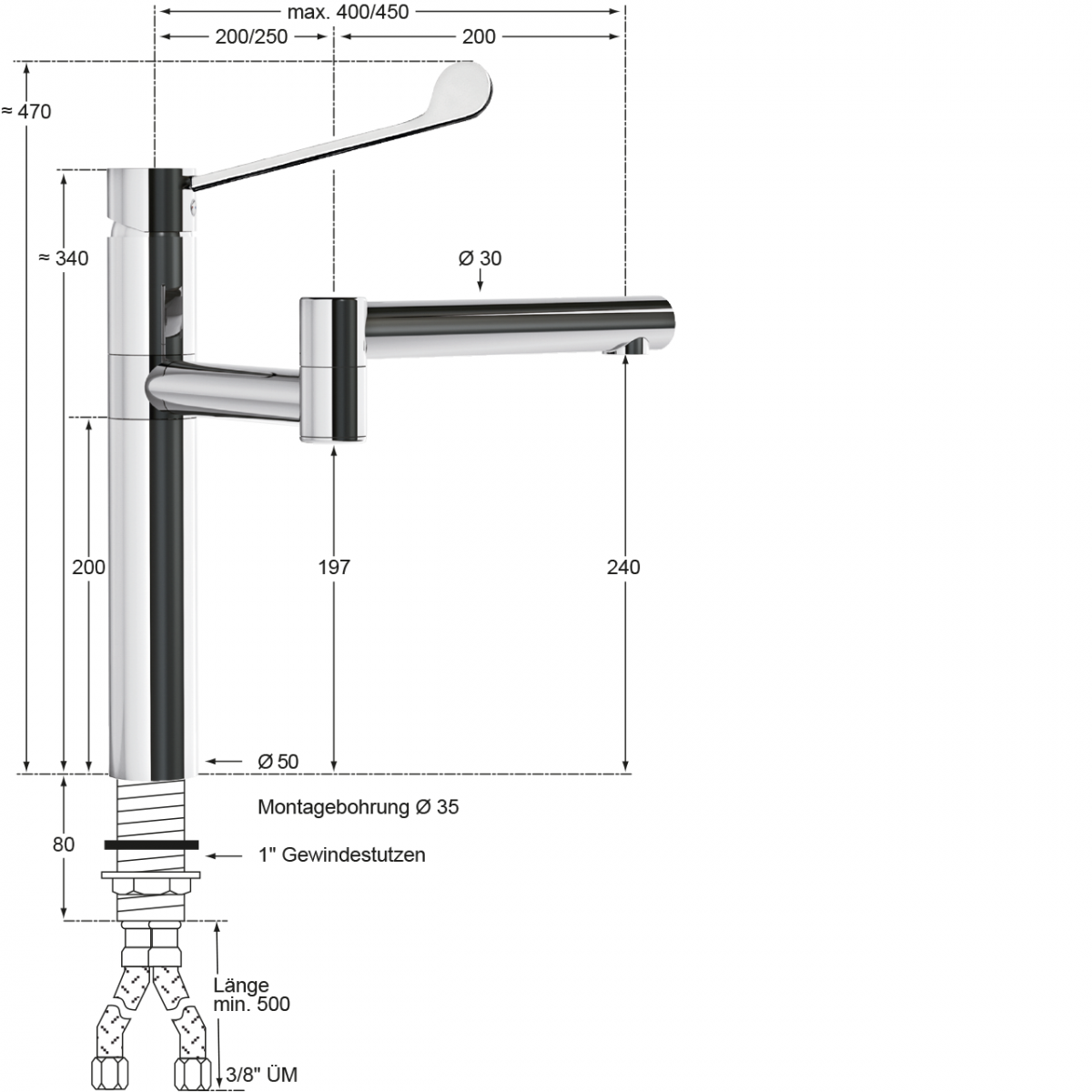 xara Spültischbatterie 1/2" – Bild 2