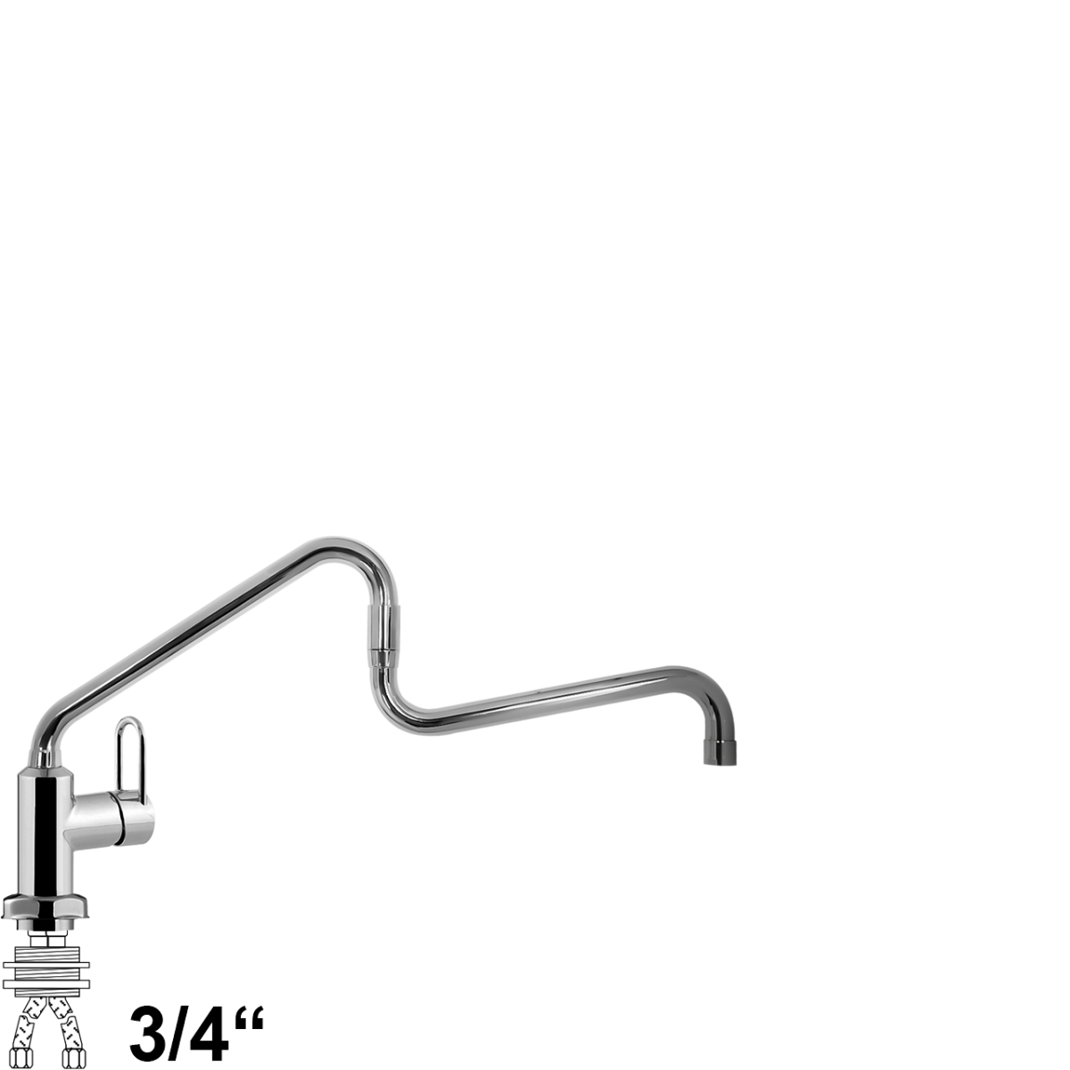 chief Einlochbatterie 3/4"