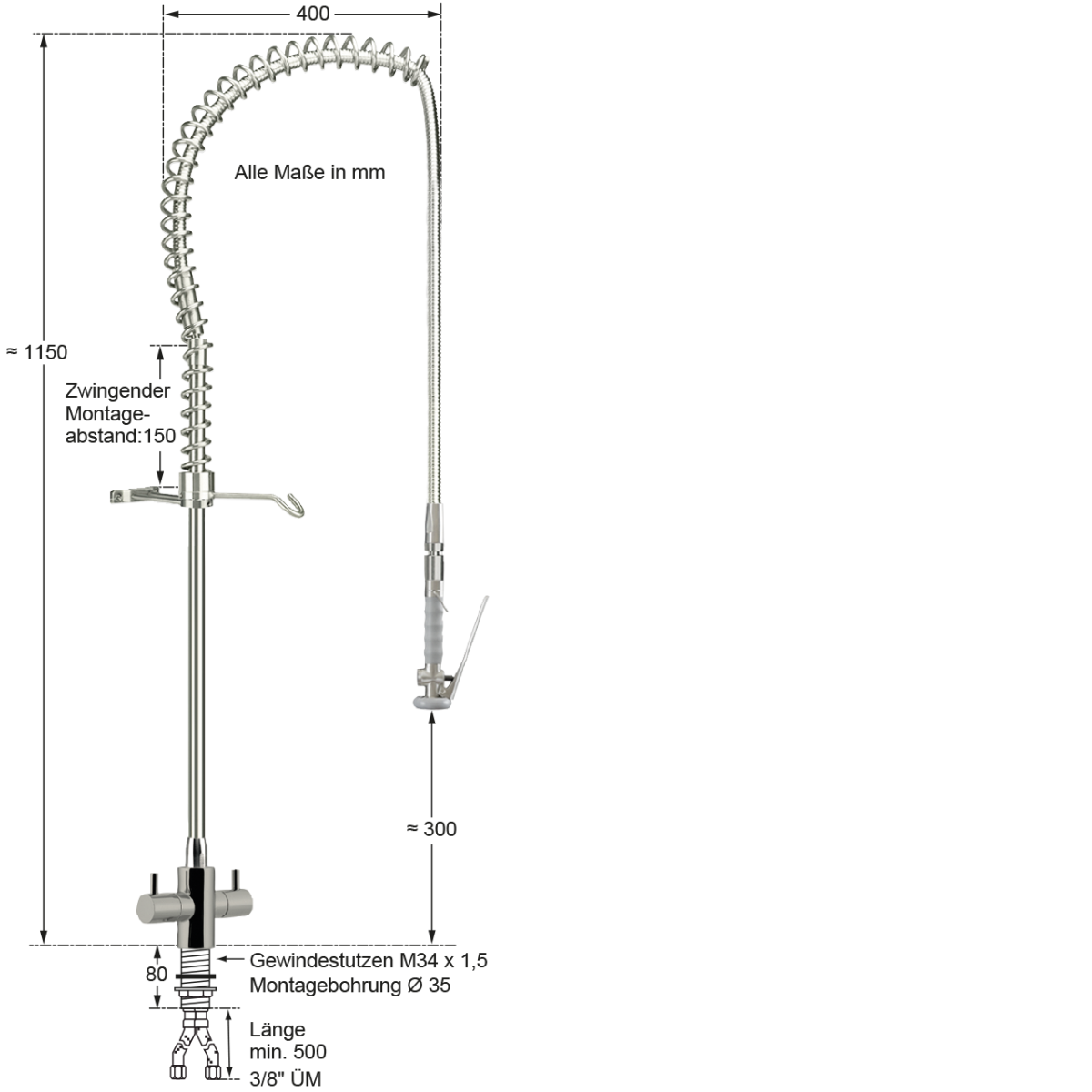 luxatop Vorspülbrause 1/2" – Bild 2