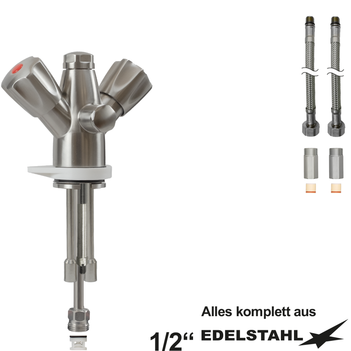 elex Einlochbatterie 1/2" Abgang unten
