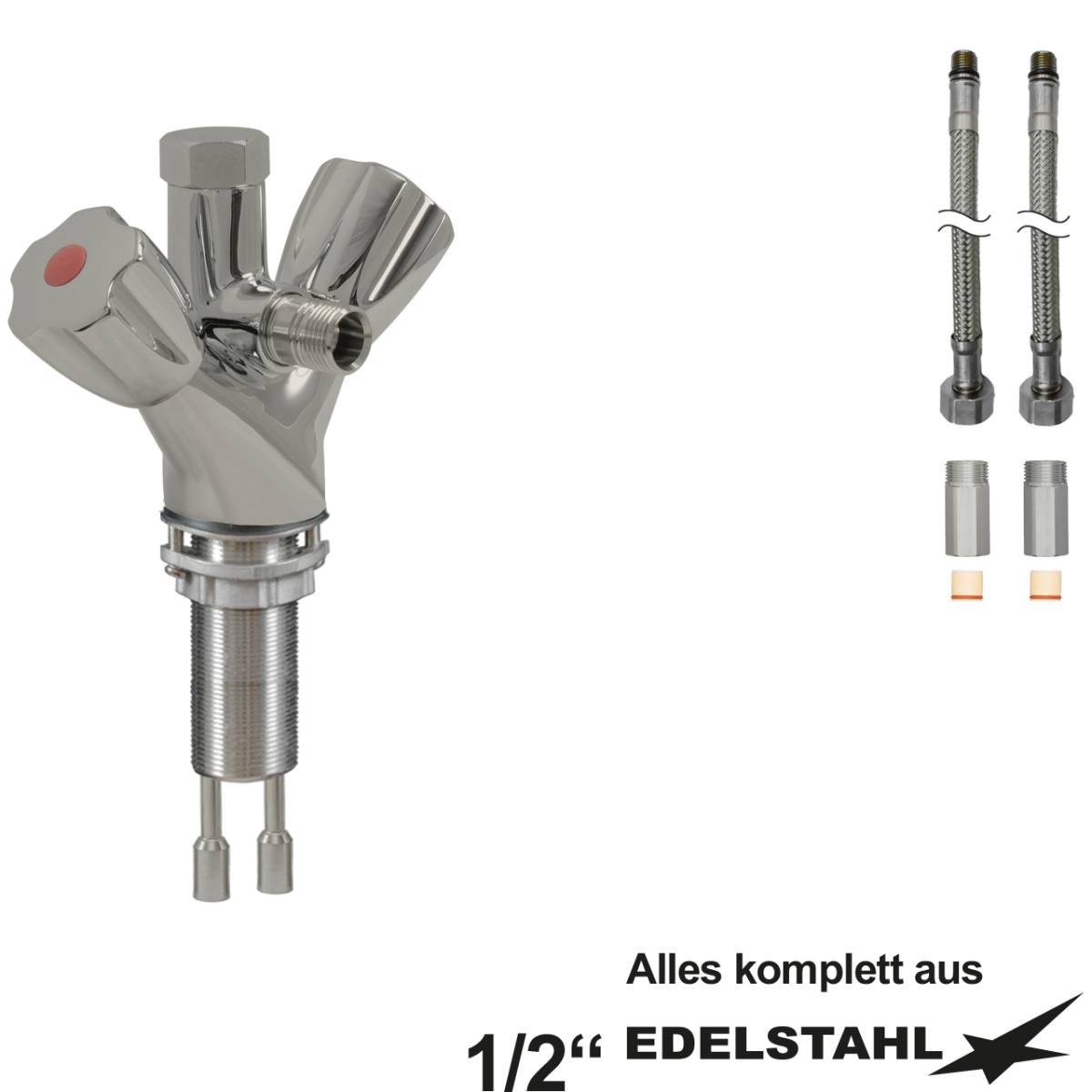 exel Einlochbatterie Abgang 1/2" vorne
