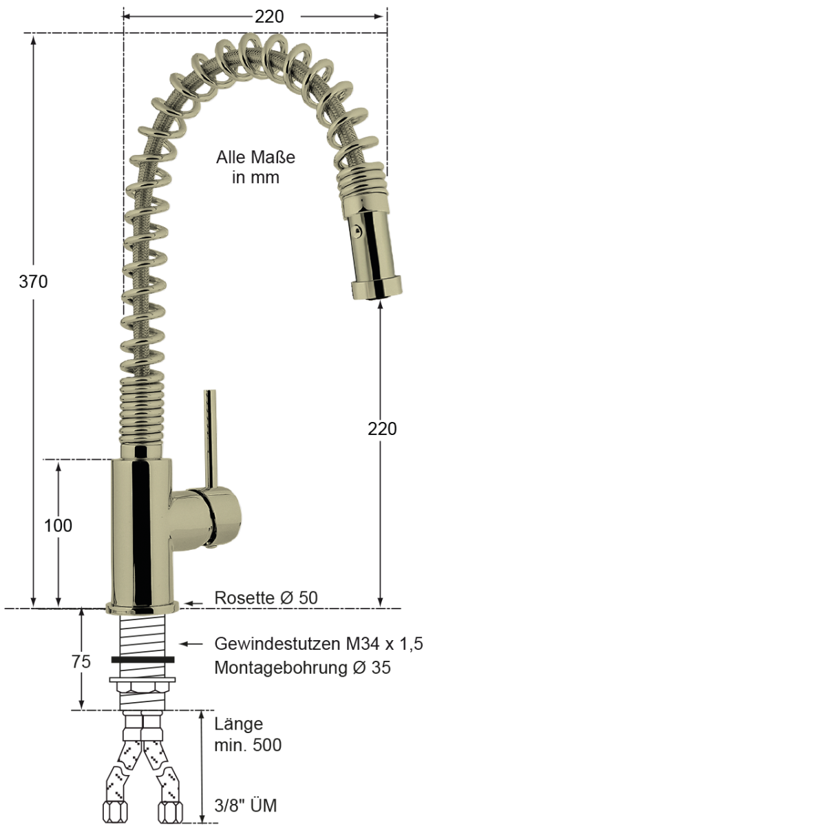 luis Waschküchenbrause 1/2" Staffelpreise – Bild 2