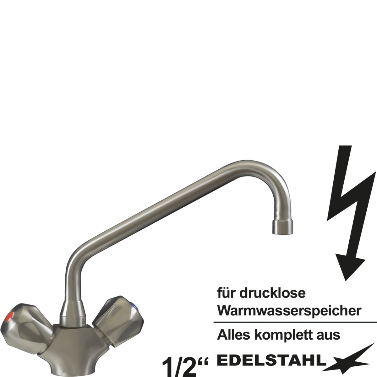 classic Einlochbatterie 1/2" ND