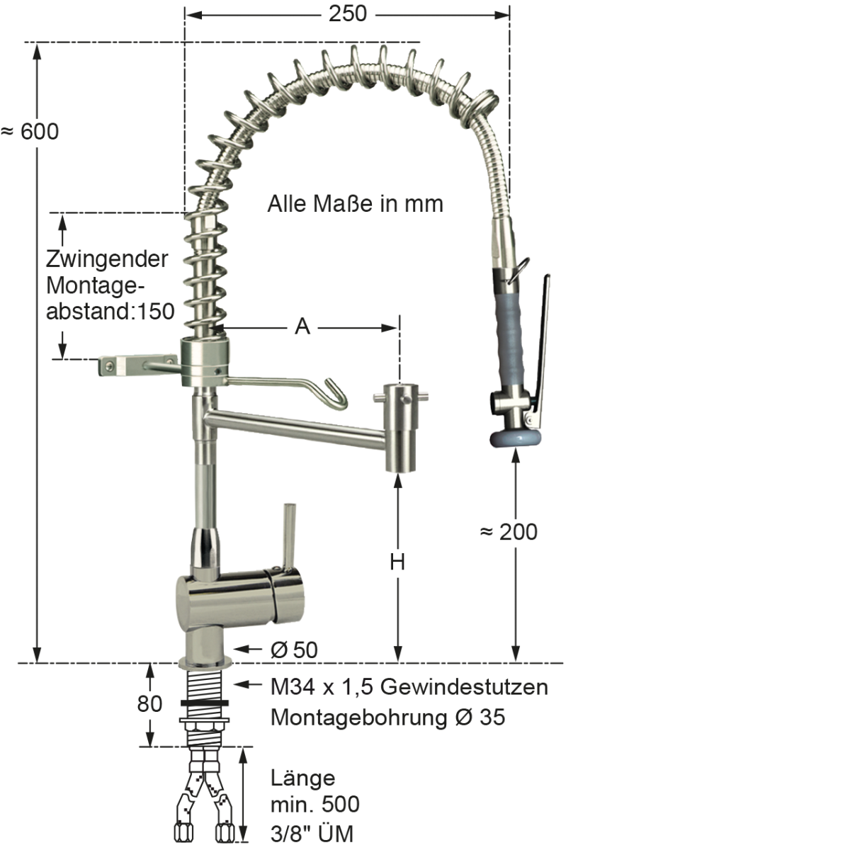 topform Handspülbrausebrause 1/2" – Bild 2