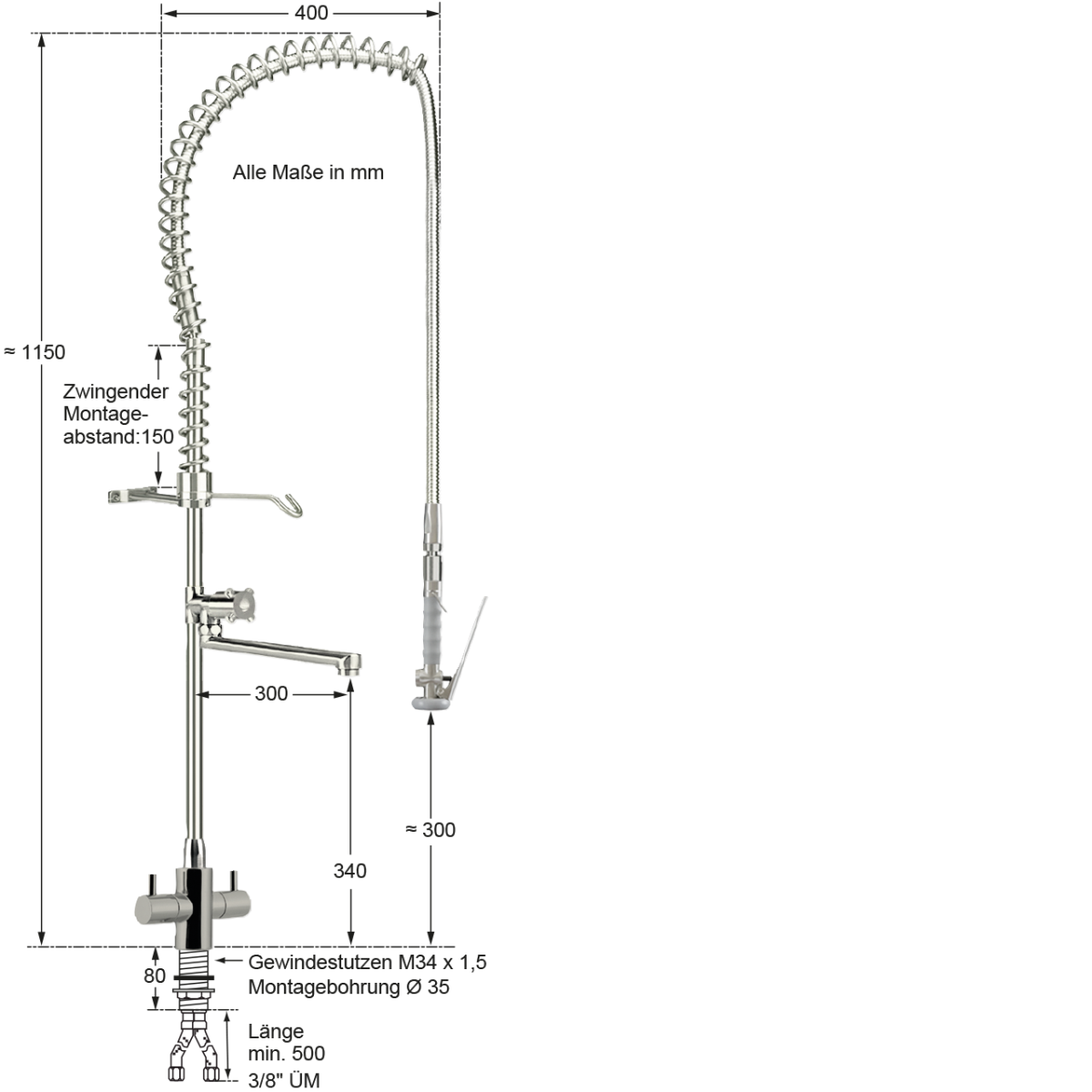 luxatop Vorspülbrause 1/2" – Bild 2