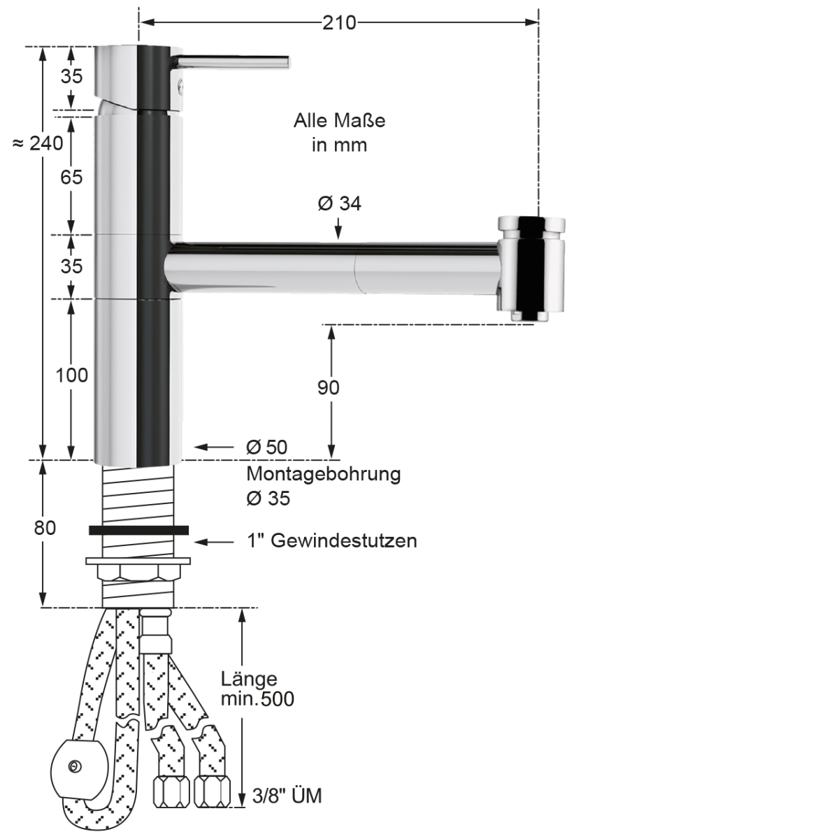 maxi Spültischbatterie 1/2" – Bild 2