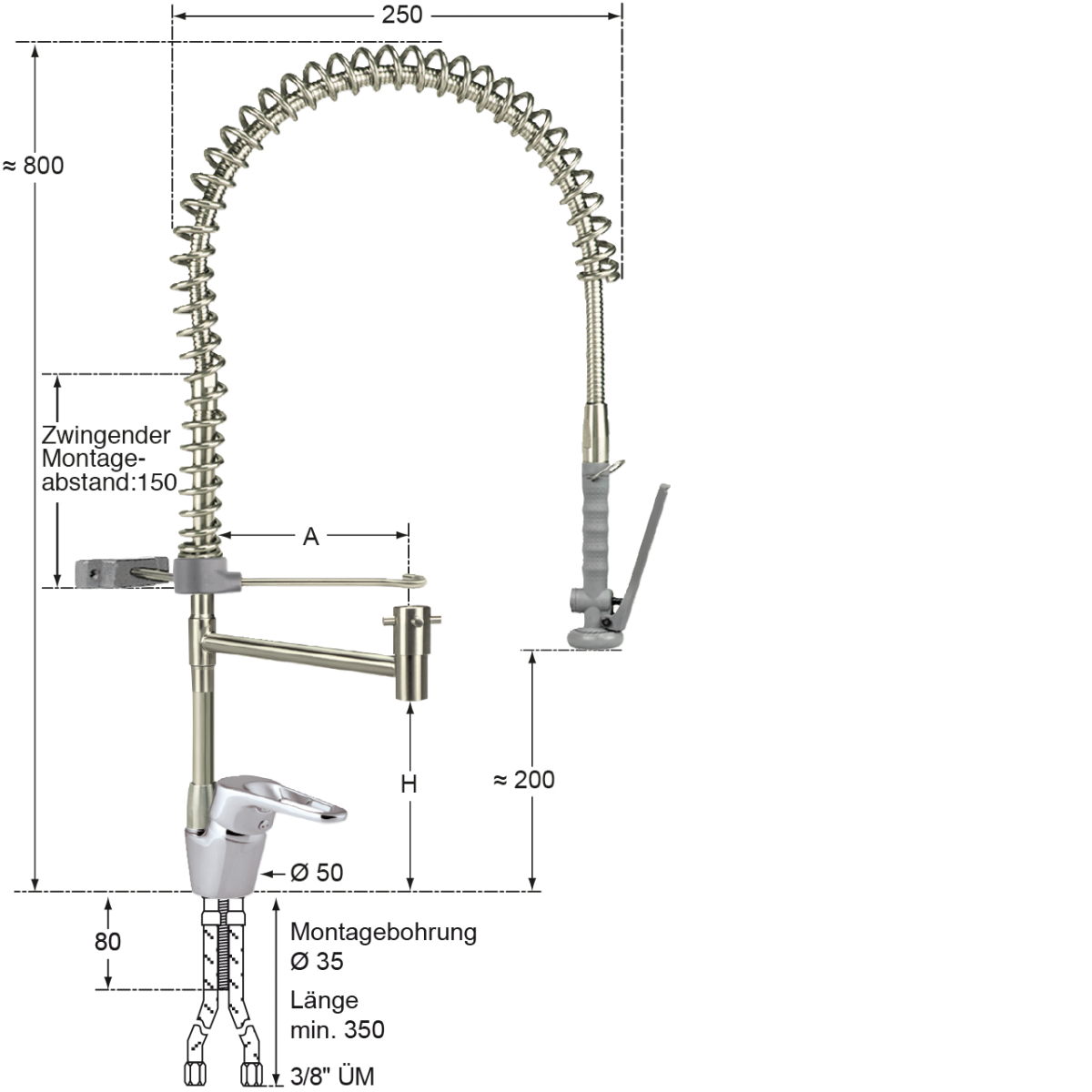 ecotop Geschirrspülbrause 1/2" – Bild 2