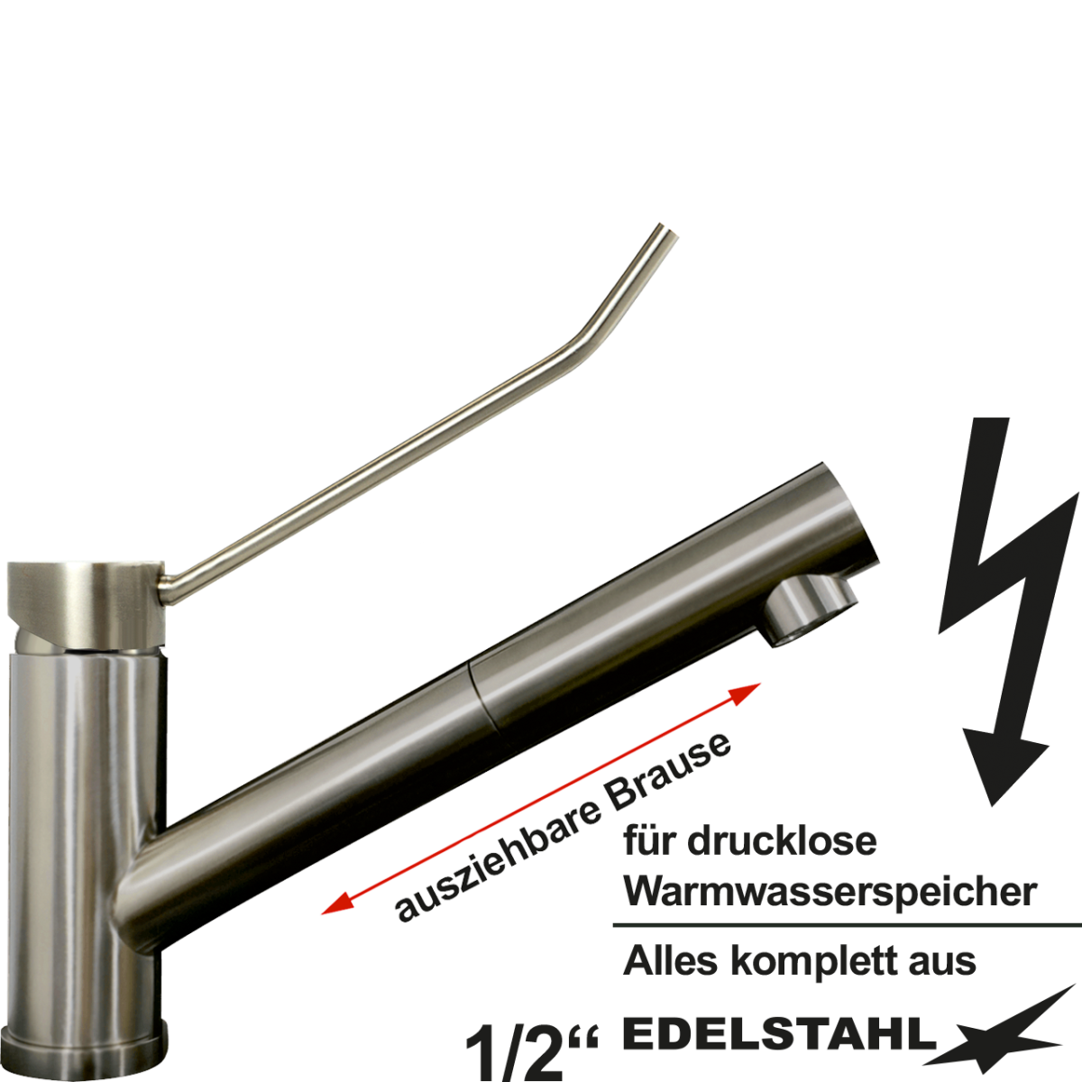 exis Spültischbatterie 1/2" ND