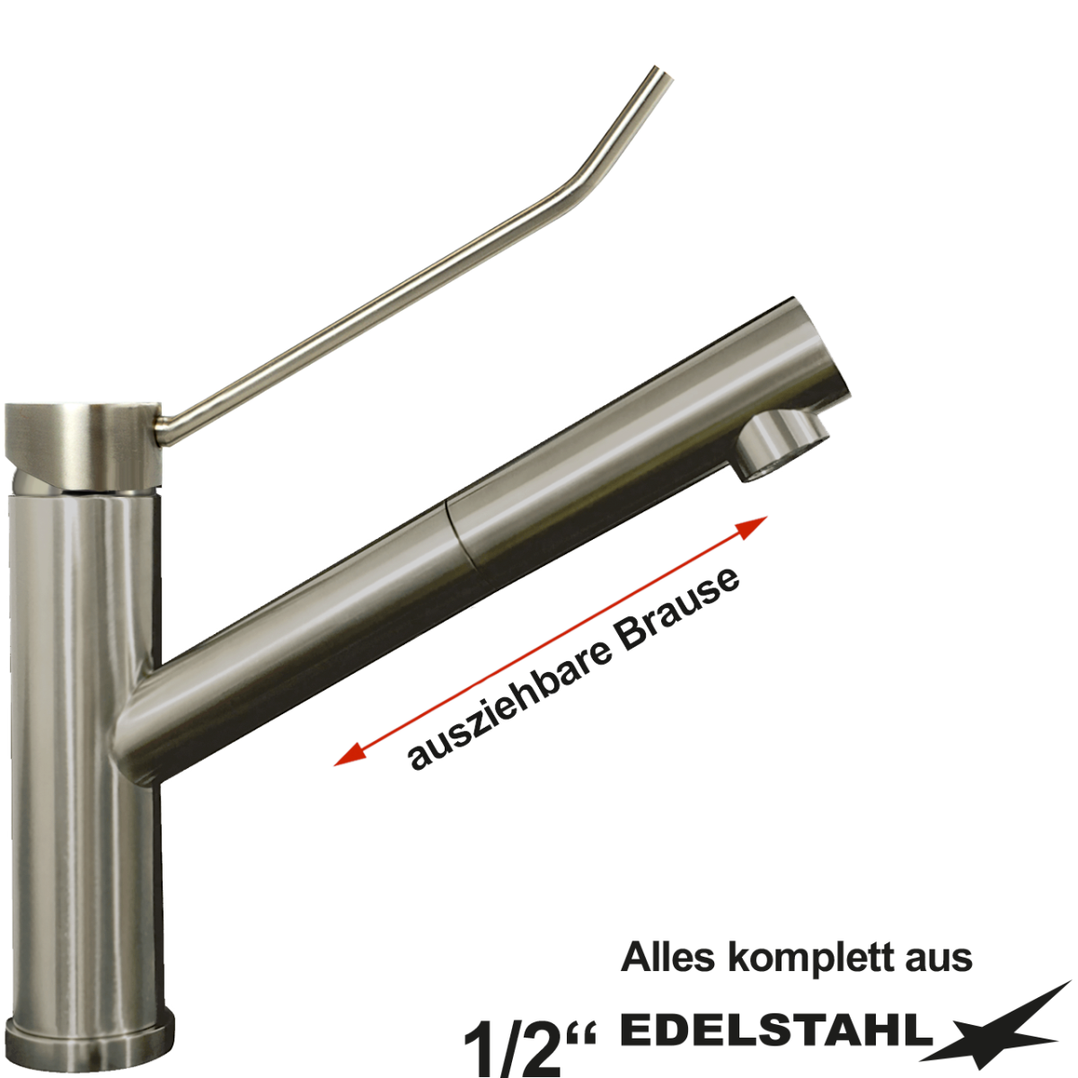exis Spültischbatterie 1/2"