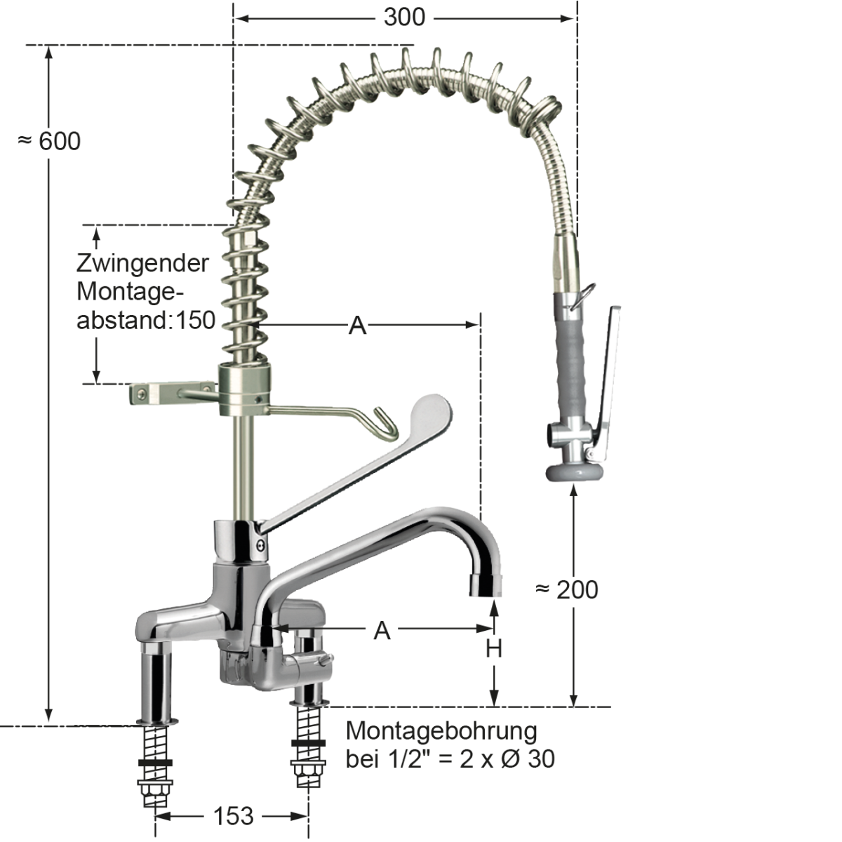 maxum Handspülbrause 1/2" – Bild 2